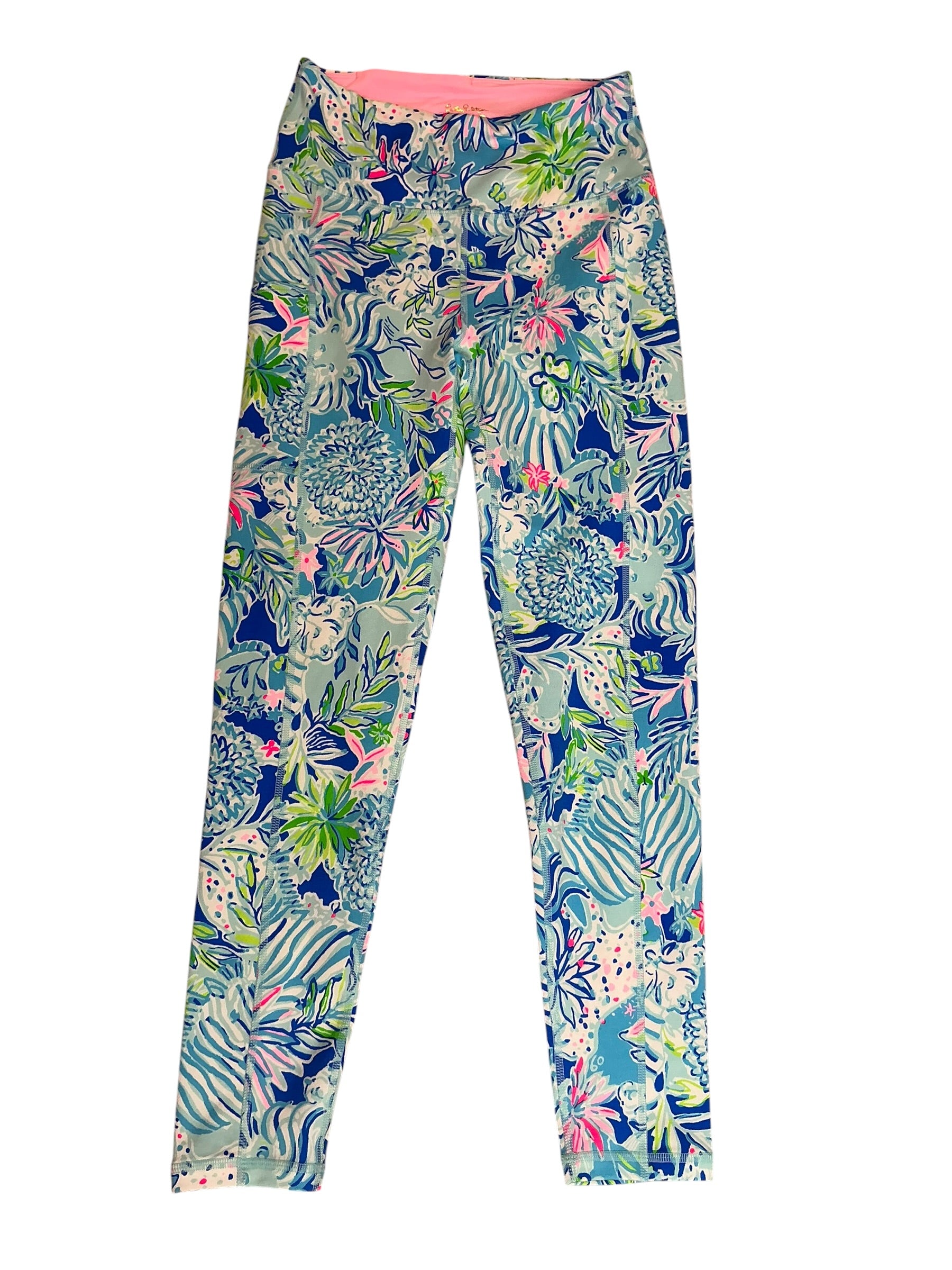Lilly Pulitzer Weekender High-Rise Midi Legging Royal Zoo - Size S