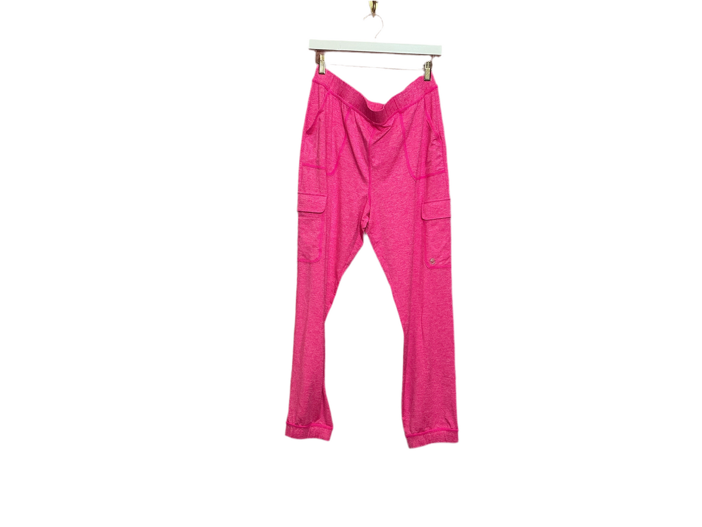 Lilly Pulitzer Eva Mid Rise Pant Heathered Passion Fruit Pink - Size Large