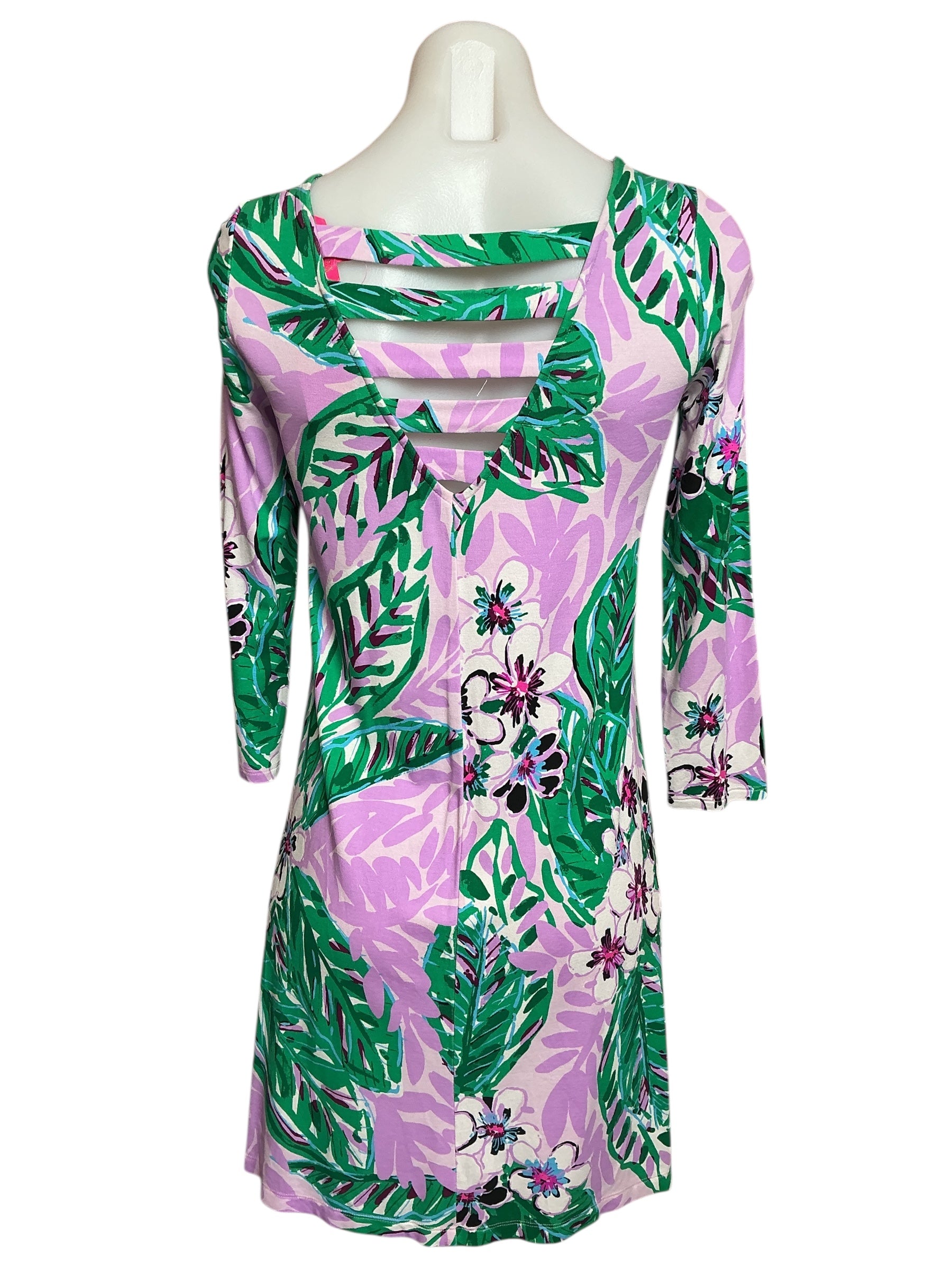 Lilly Pulitzer Ophelia Swing Dress Magnolia Lilac Leidees Night - Size XXS