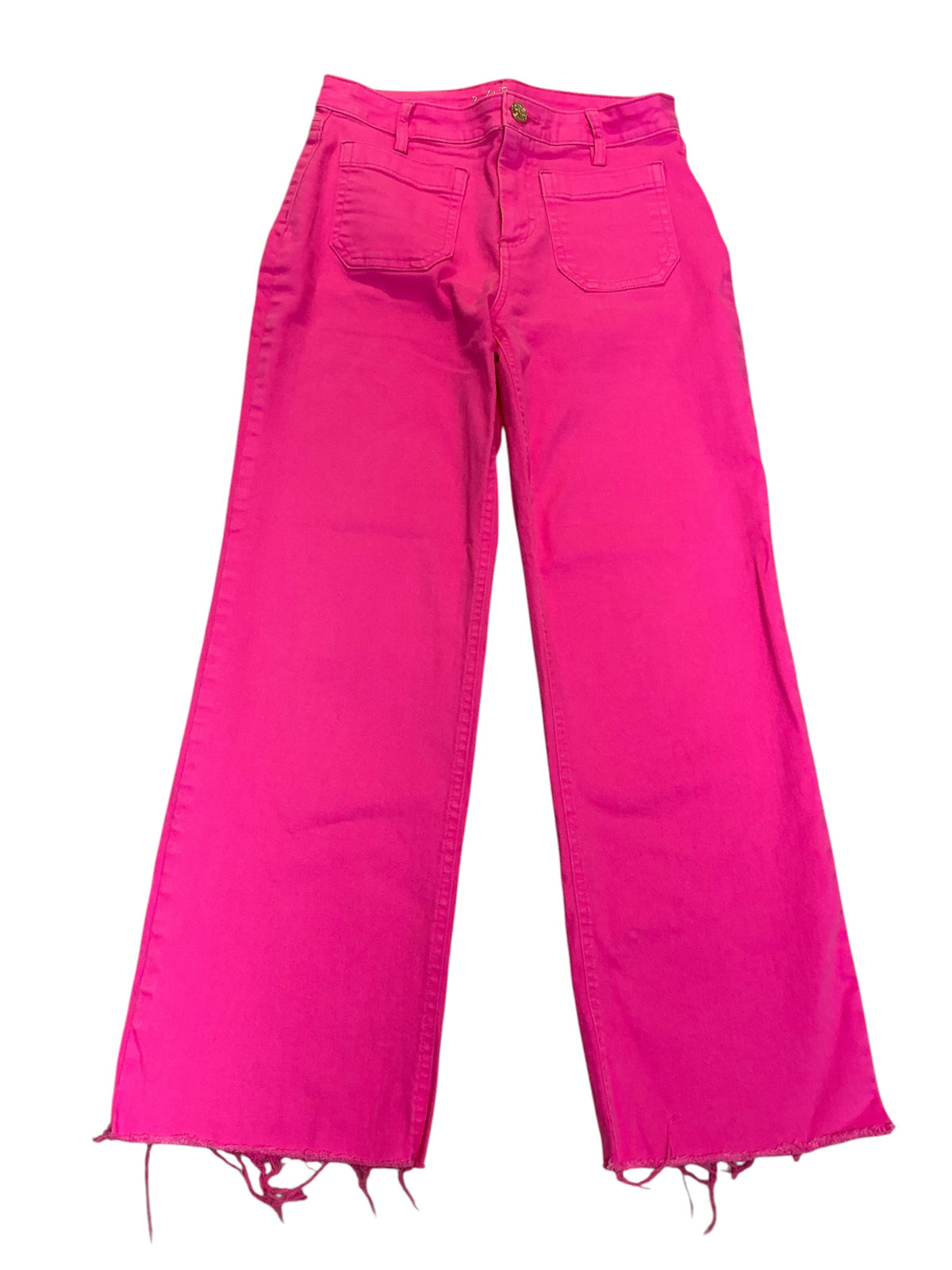 Lilly Pulitzer 27" Harleen High Rise Crop Jean Pink Muse - Size 2