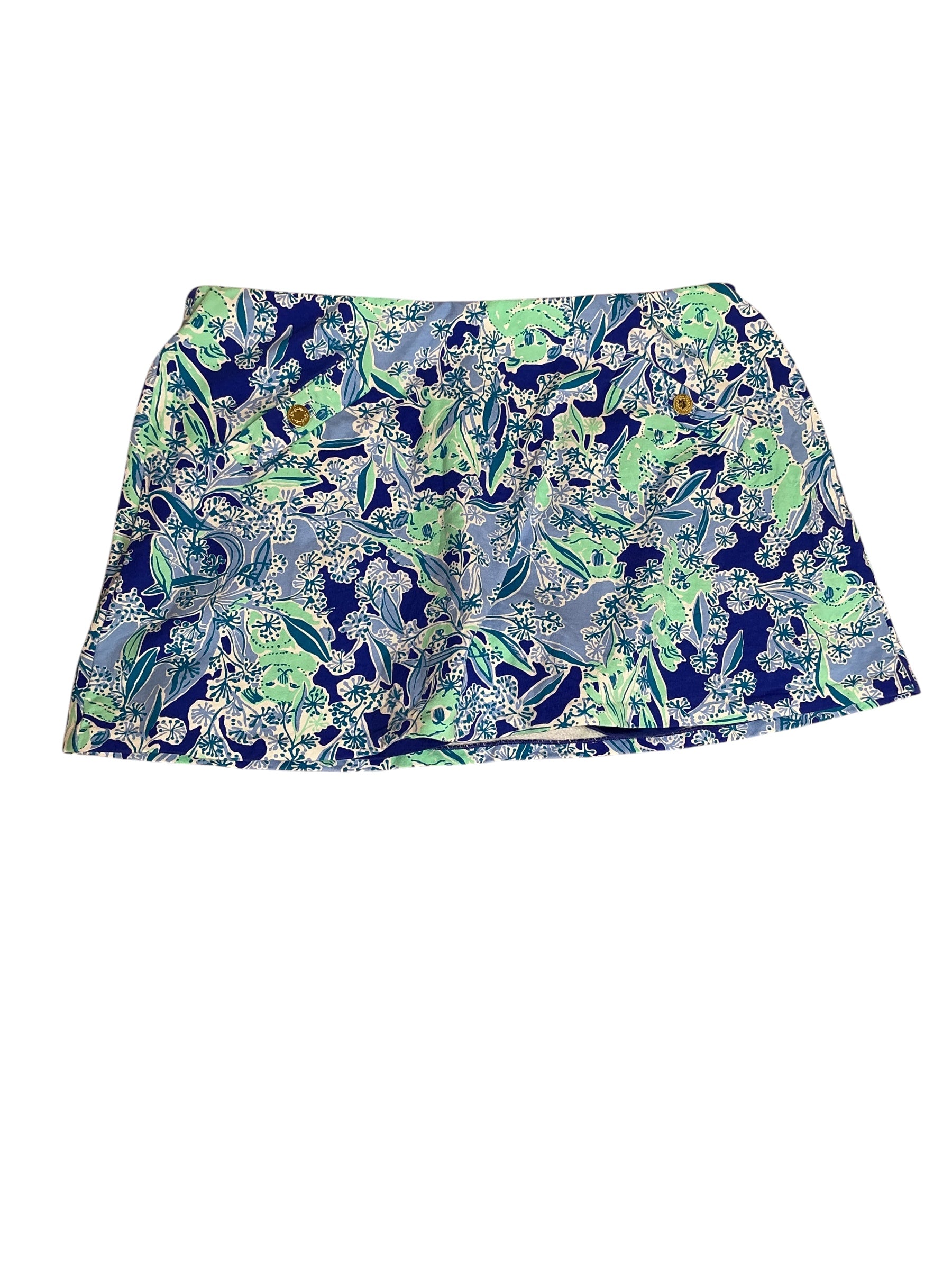Lilly Pulitzer Madison Skort Blue Green Koala - Size XL