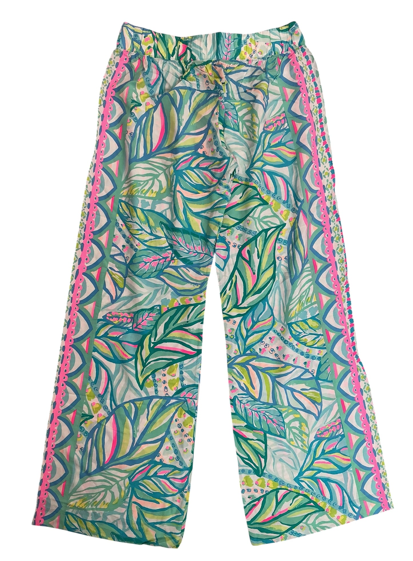 Lilly Pulitzer NWT Bal Harbour Palazzo Pants Multi Maraca My World Engineered - Size M