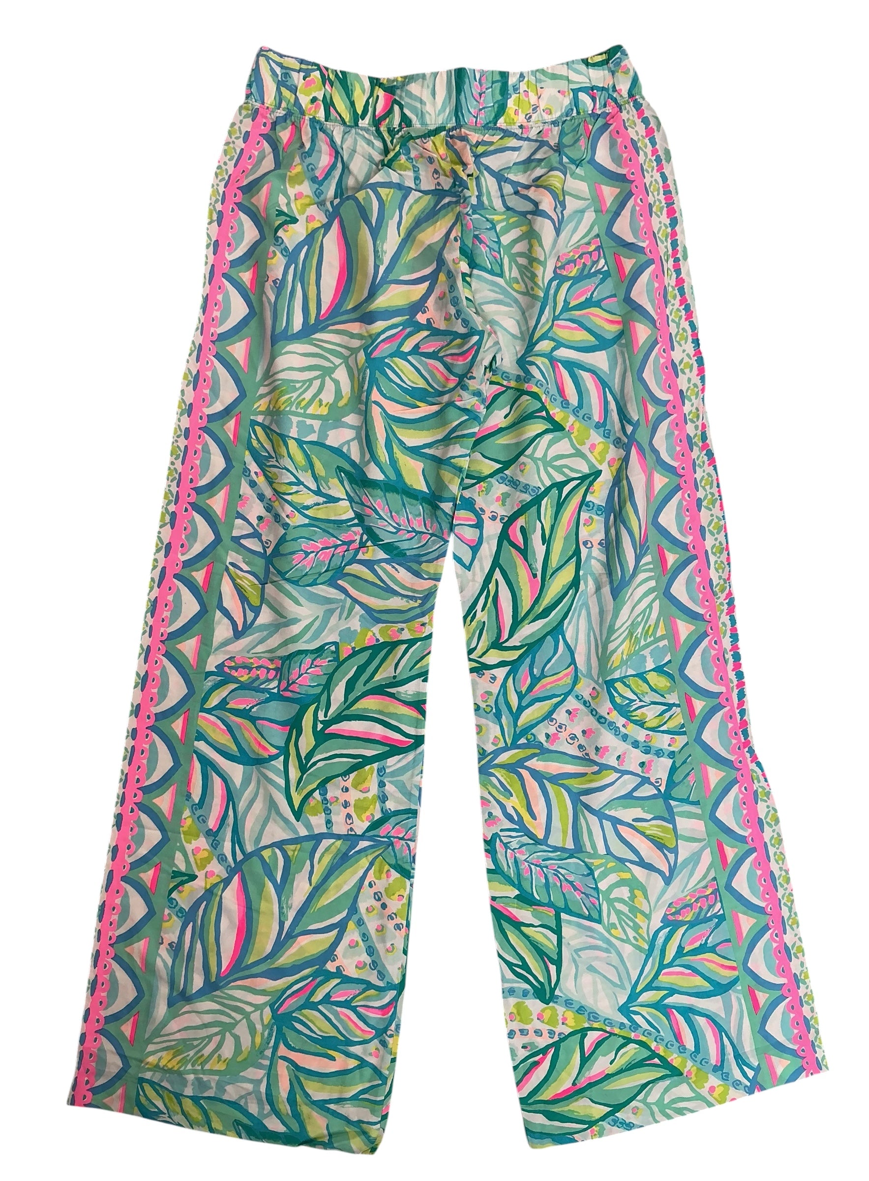 Lilly Pulitzer NWT Bal Harbour Palazzo Pants Multi Maraca My World Engineered - Size M