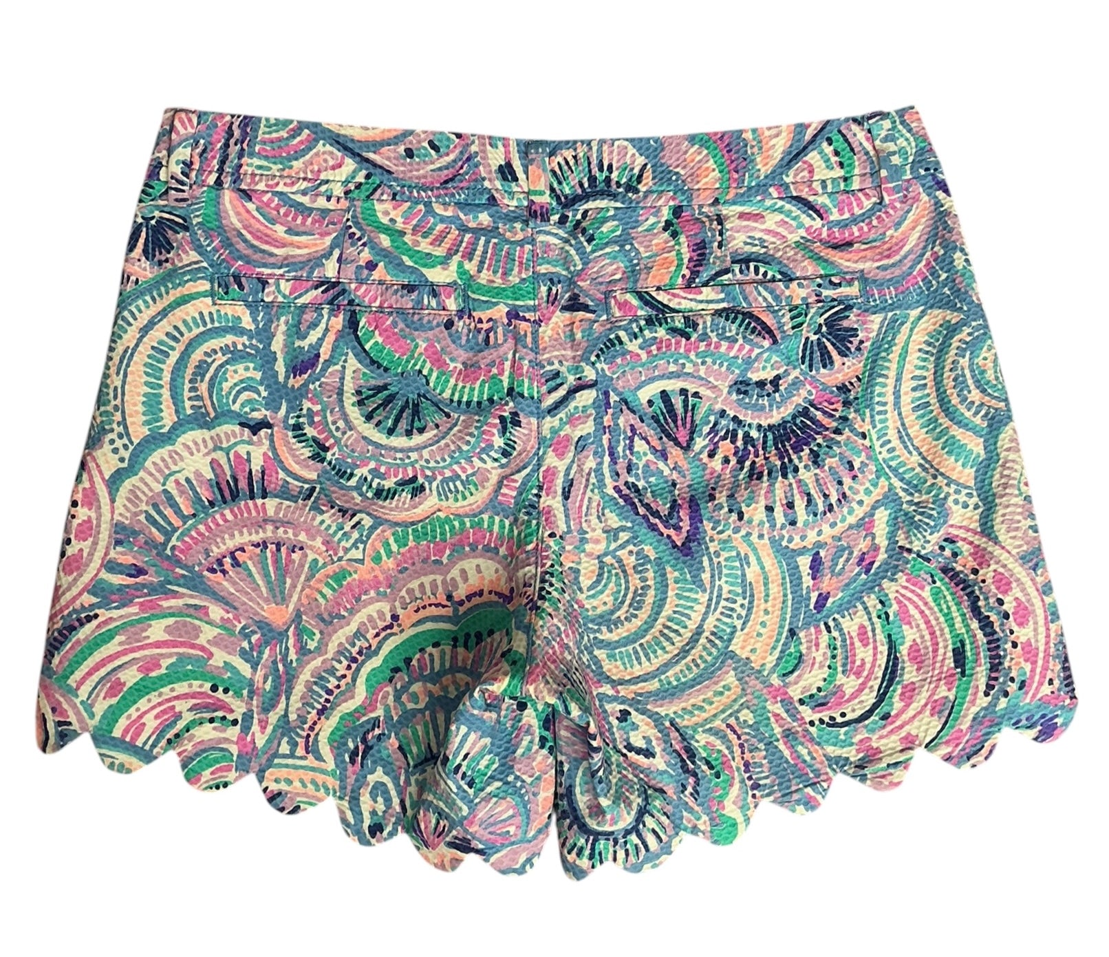 Lilly Pulitzer Buttercup Stretch Shorts Multi Happy as a Clam - Size 4
