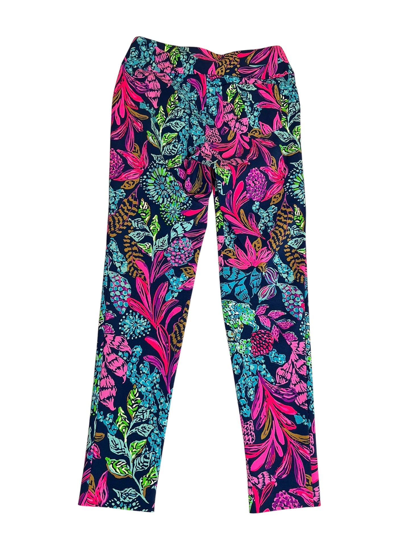 Lilly Pulitzer UPF 50+ Luxletic Corso Pant Aegean Navy Calypso Coast Golf - Size 2