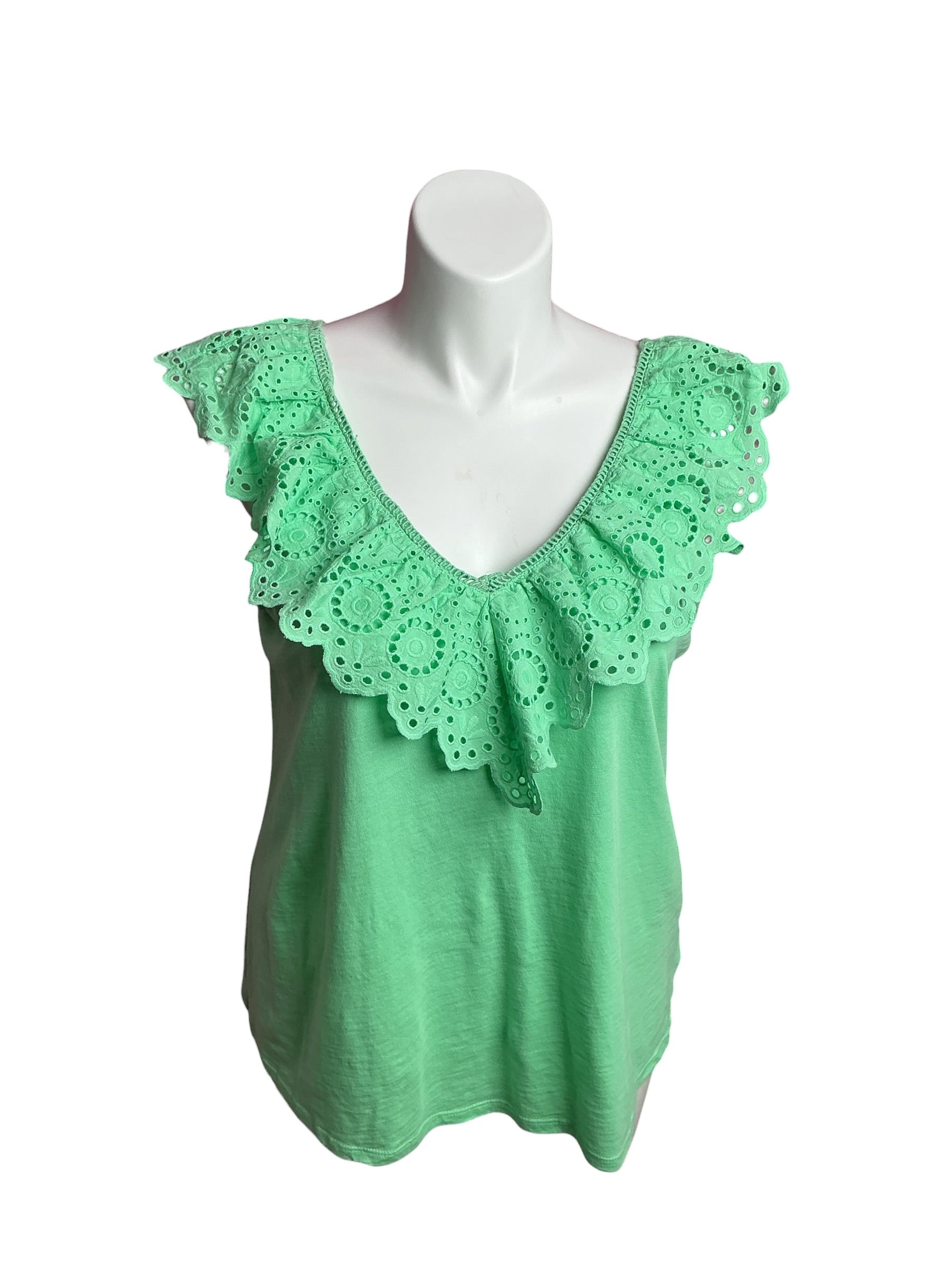 Lilly Pulitzer- Plaza Top Patina Green Size XL
