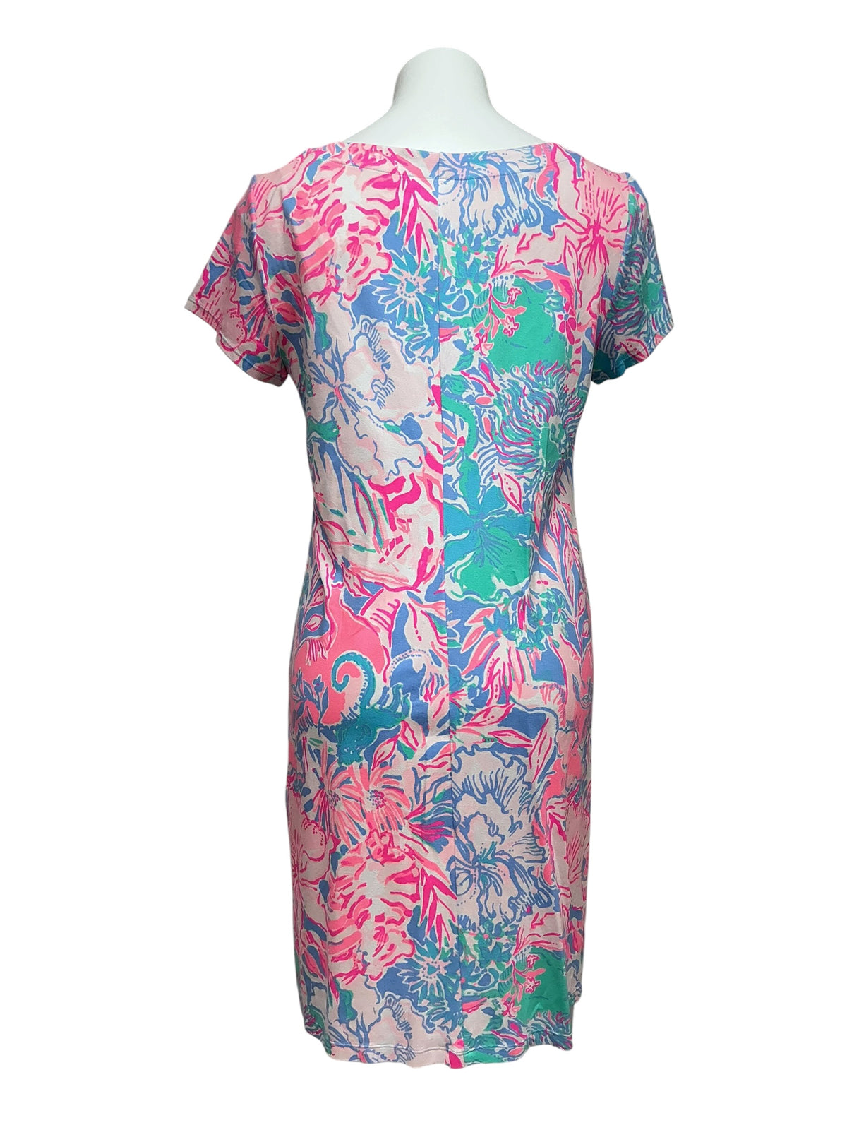 Lilly Pulitzer NWT UPF 50+ Sophiletta Dress Blue Peri Viva La Lilly - Size L