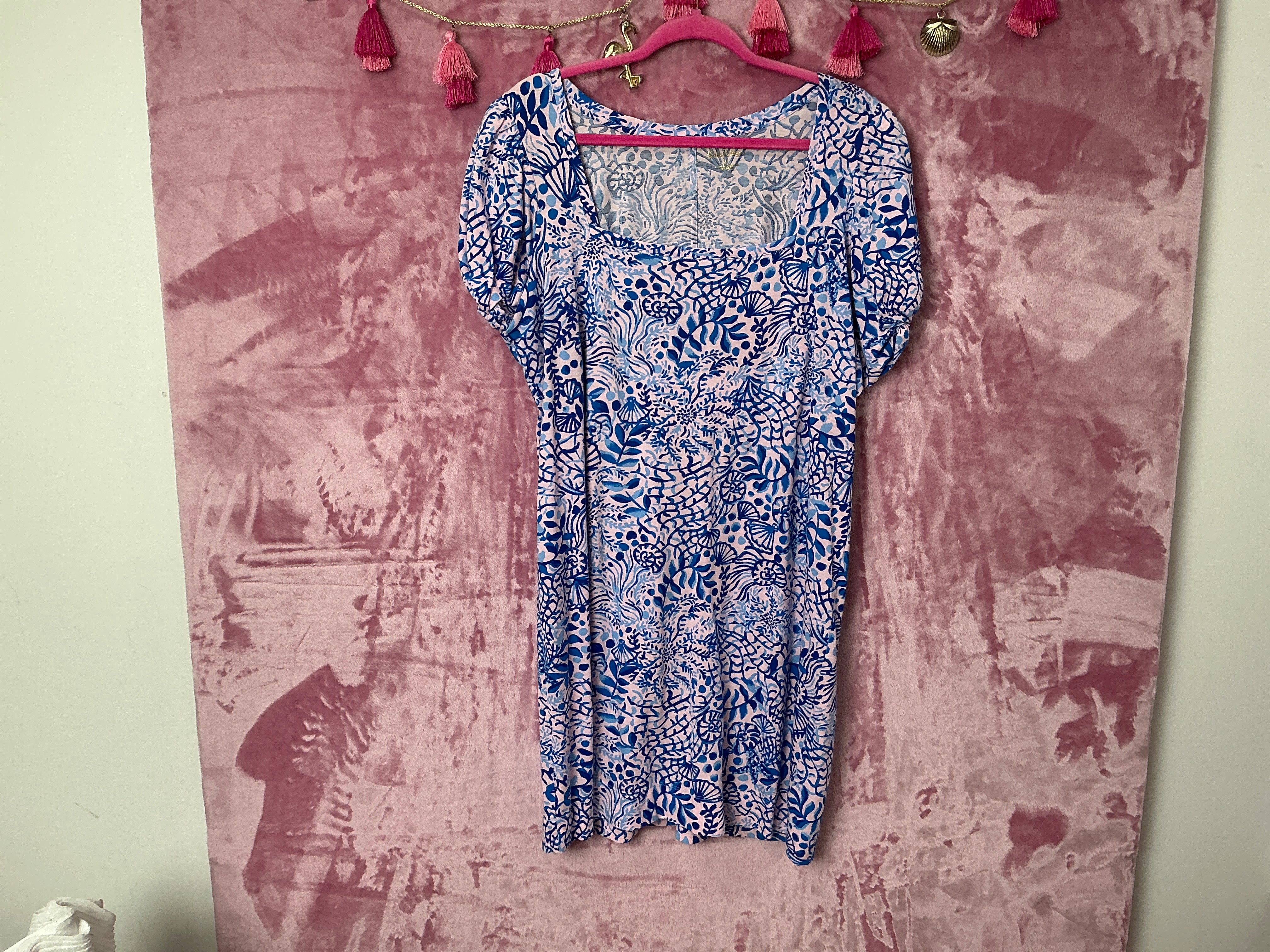 Lilly Pulitzer Haydn T-Shirt Dress - High Tides Good Vibes - Size XL