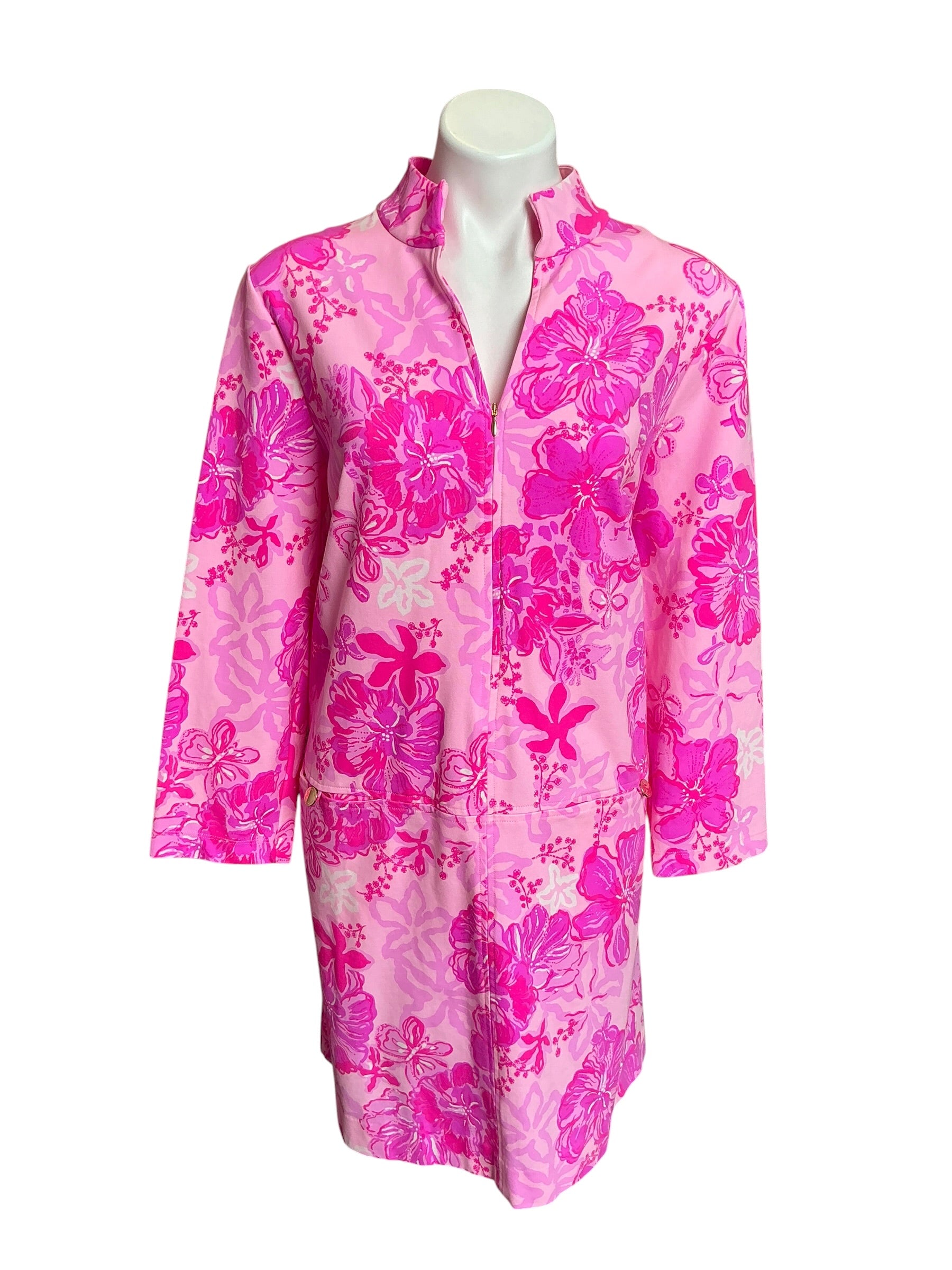 Lilly Pulitzer Rosie Dress Parigi Pink Supporting Squad - Size XL