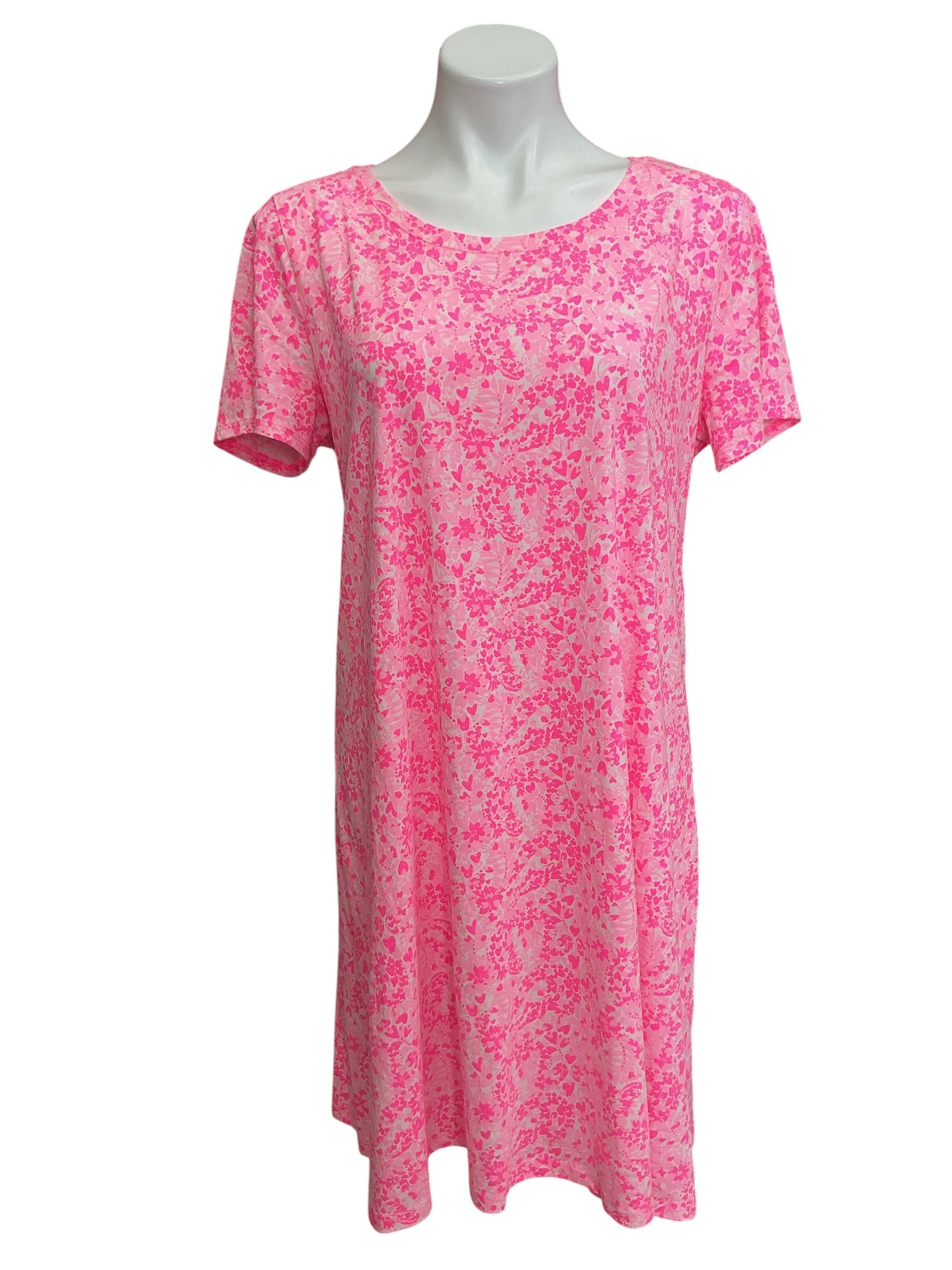 Lilly Pulitzer Cody Short Sleeve Dress Pink Shandy Invest A Gator - Size L
