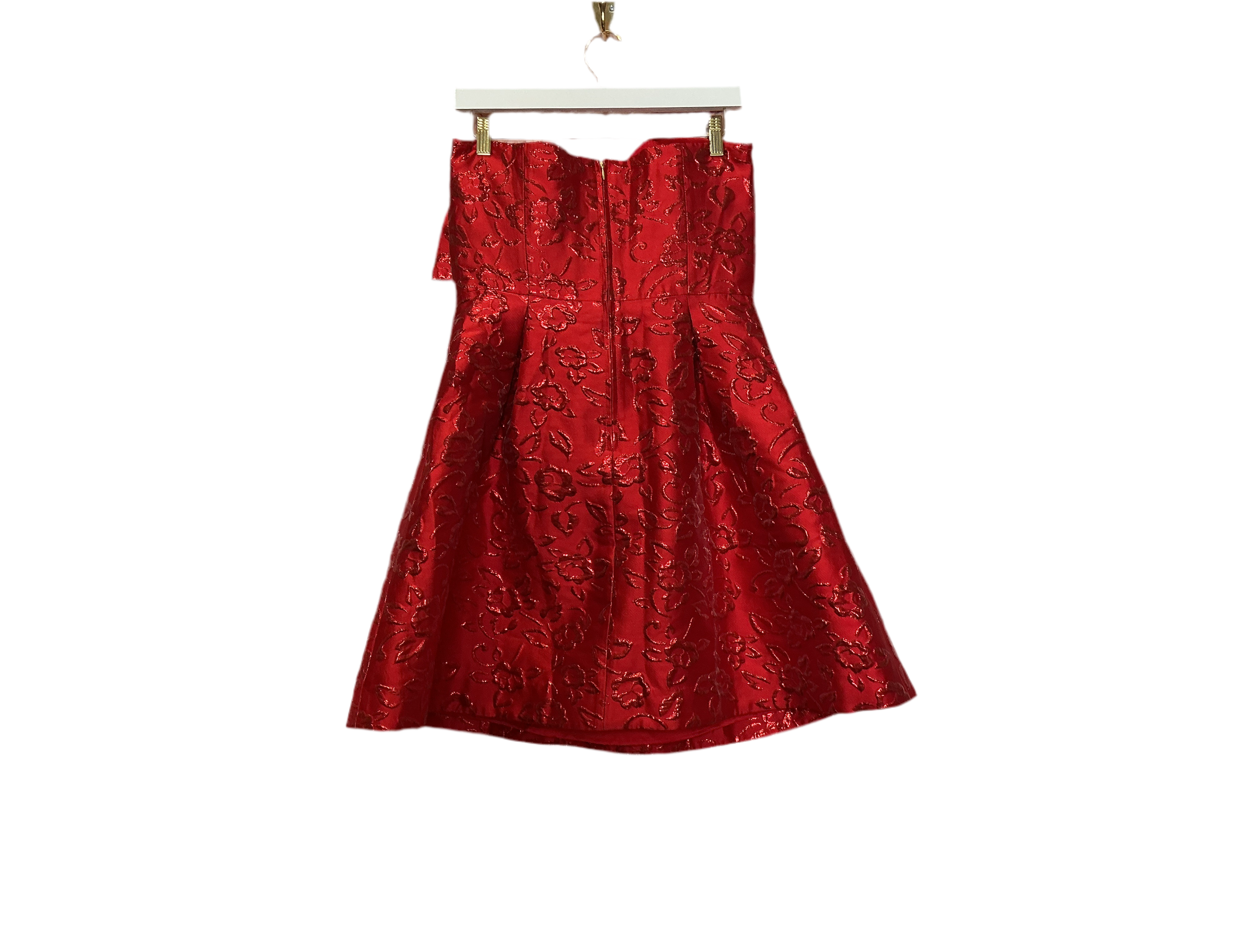 Lilly Pulitzer NWT - Kataleya Strapless Dress - Amaryllis Red - Floral Brocade - Size 6