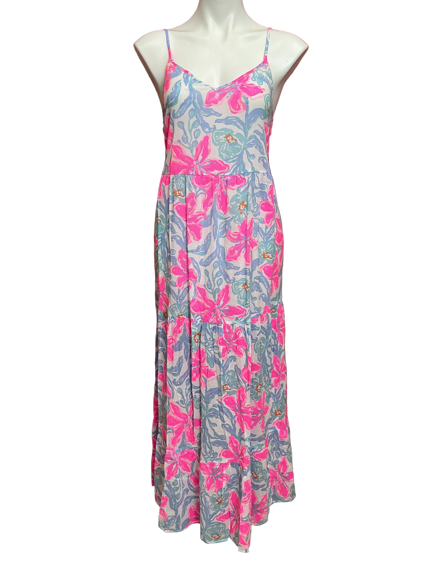 Lilly Pulitzer NWT Mazarin Maxi Coverup Multi Beachside Haven - Size XS