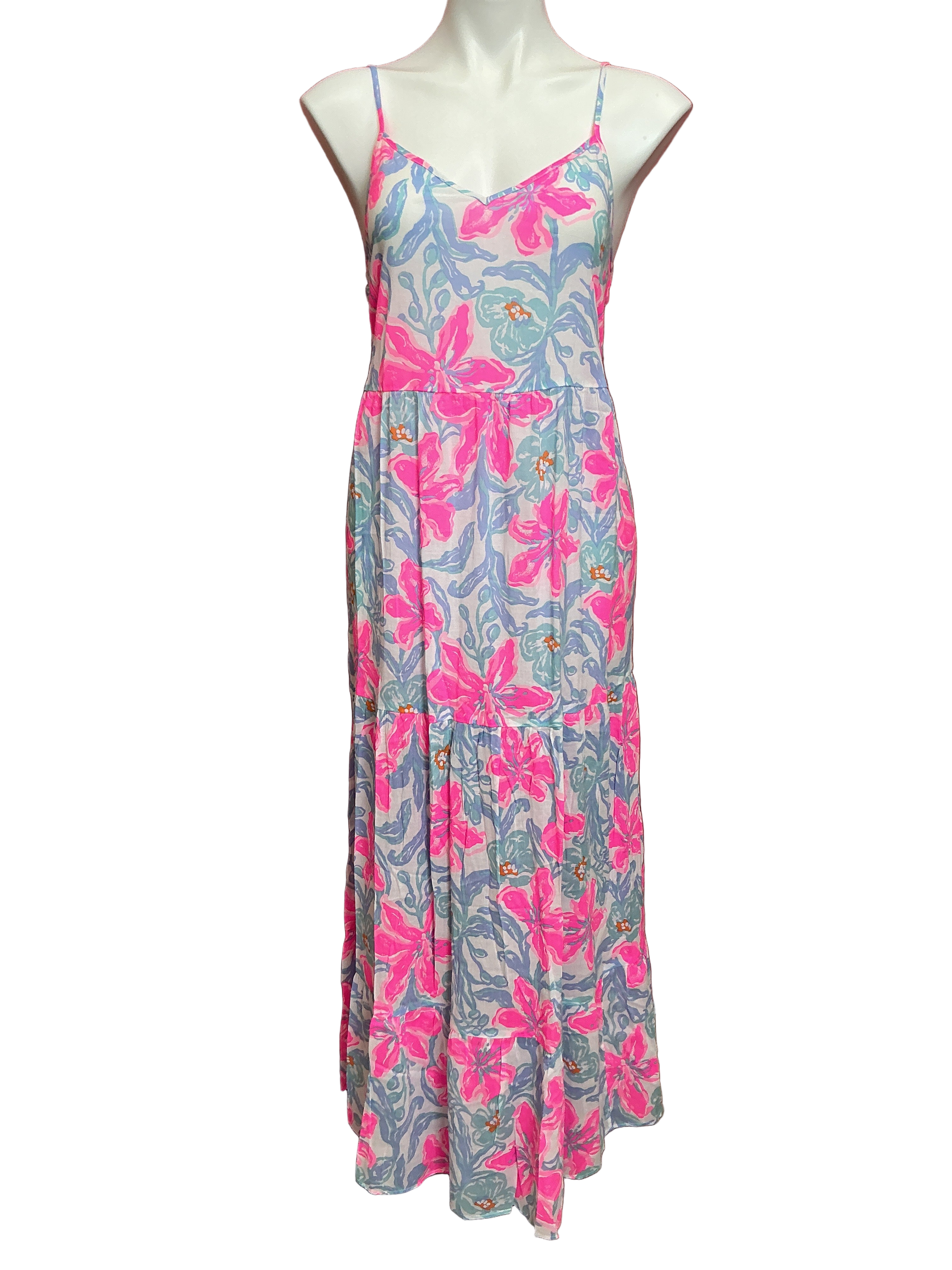 Lilly Pulitzer NWT Mazarin Maxi Coverup Multi Beachside Haven - Size XS