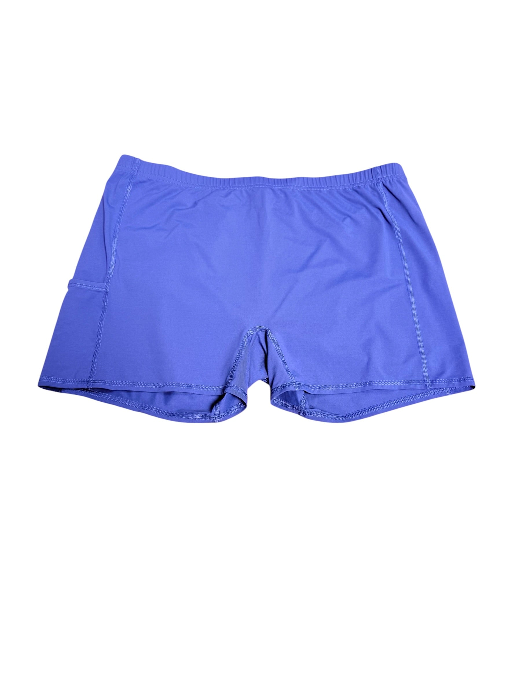 Lilly Pulitzer Luxletic Bike Short, Blue- Size XL