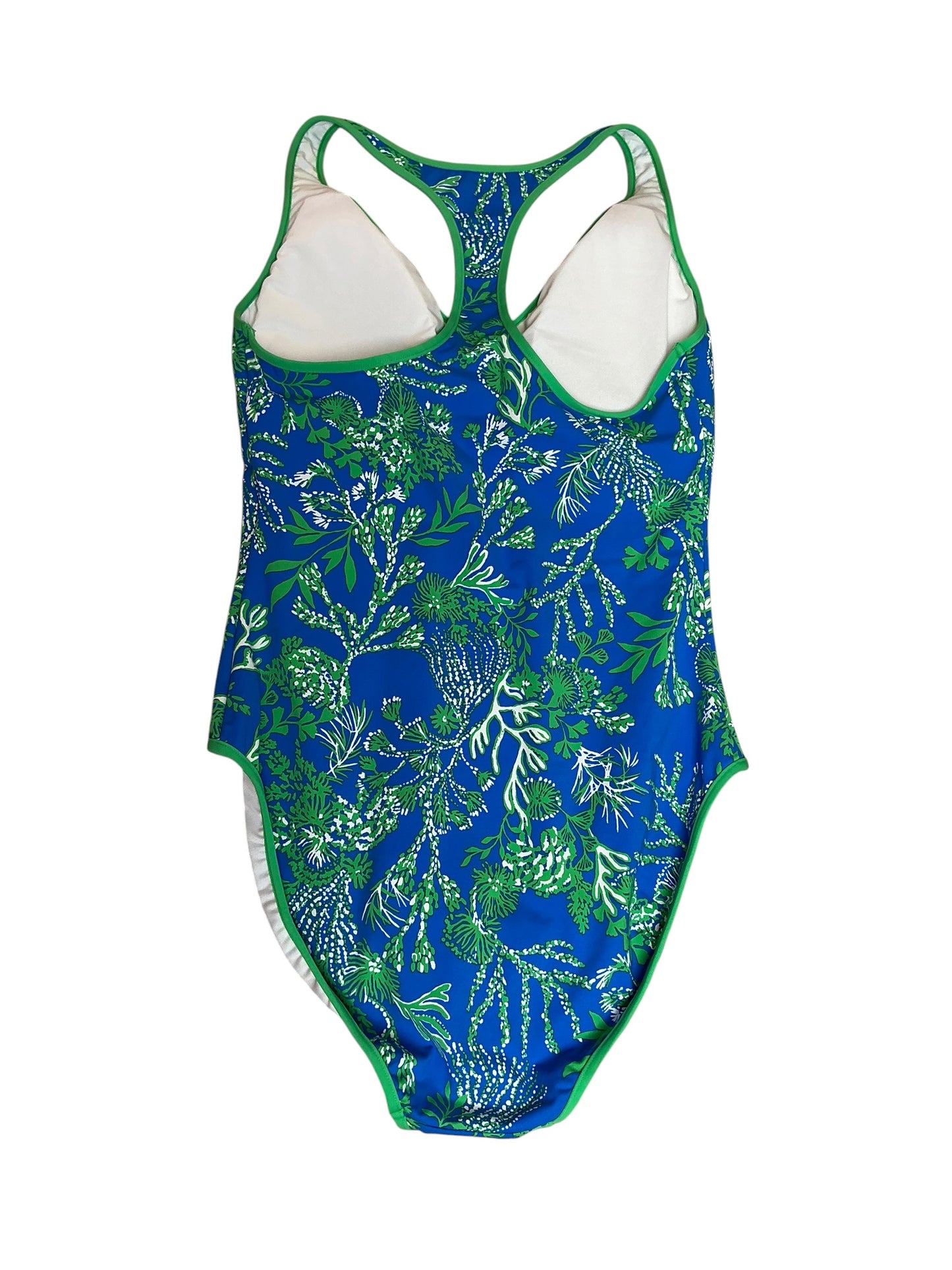 Lilly Pulitzer NWT Kailanie One Piece Briny Blue A Bit Salty Swim - Size 12