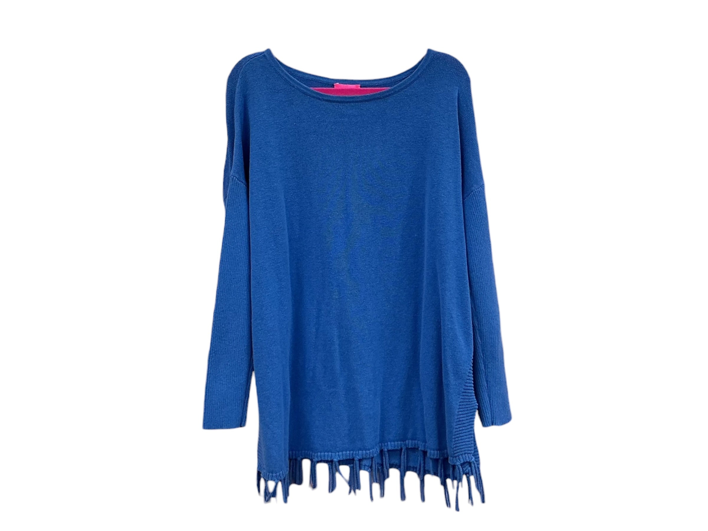 Lilly Pulitzer Kids Mini Ramona Sweater Solid Coastal Blue- Size L(8-10)