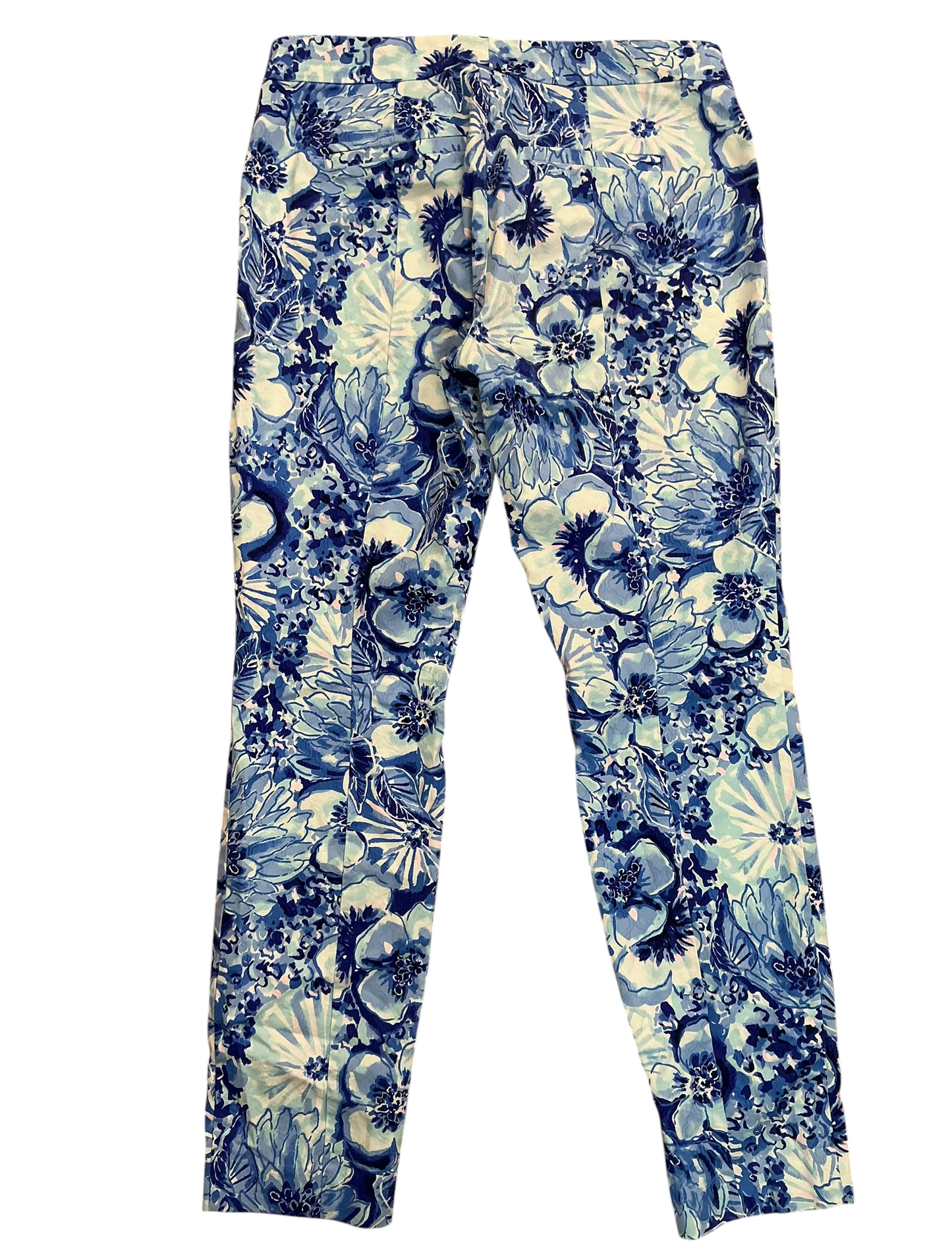 Lilly Pulitzer Kelly Skinny Ankle Pants Coastal Blue Catch N Keep - Size 6