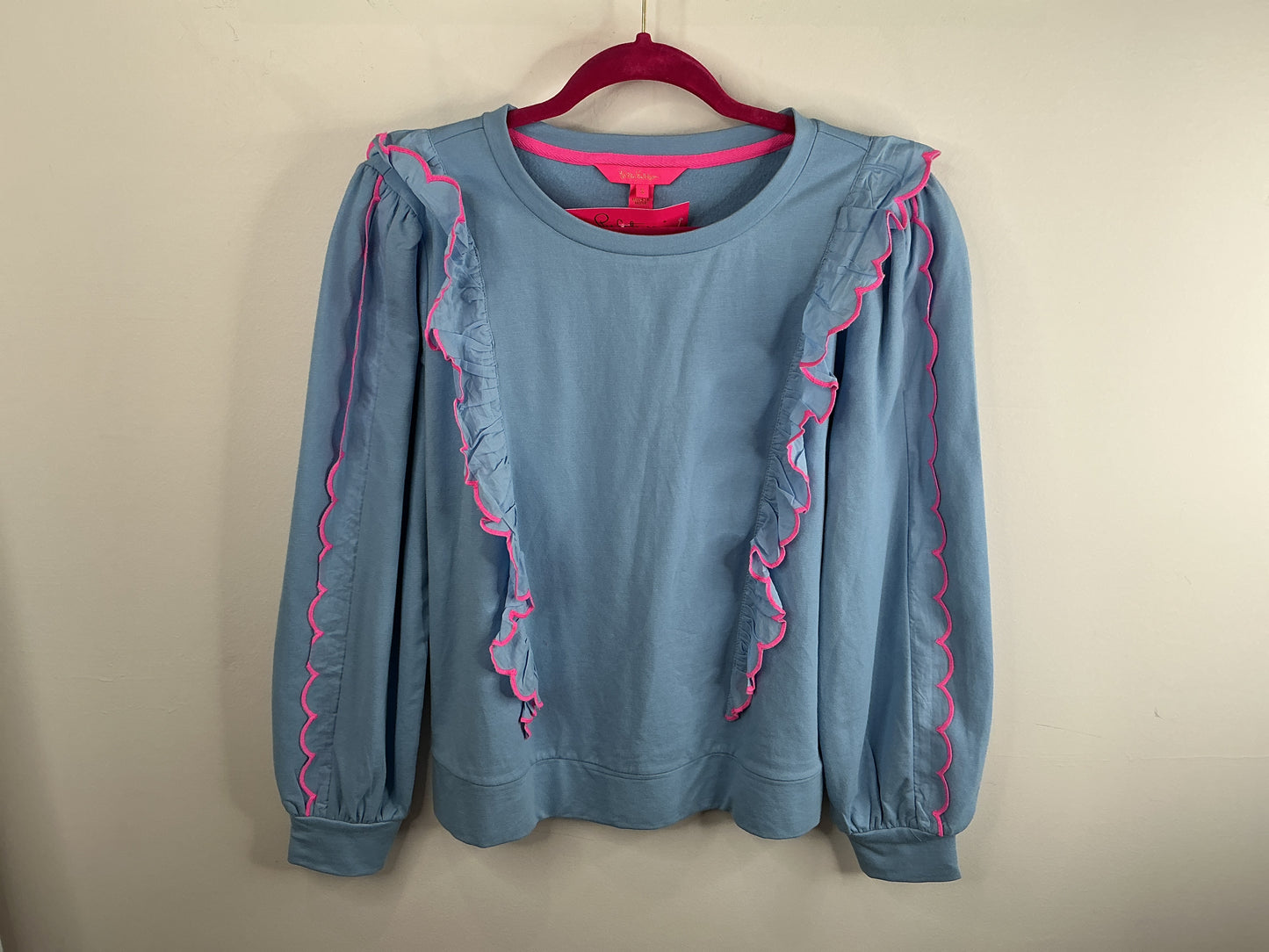 Lilly Pulitzer Suzy Sweatshirt Blue Peri - Size S