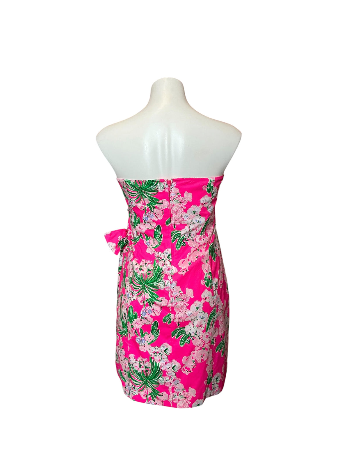 Lilly Pulitzer NWT Stela Strapless Stretch Bow Dress Roxie Pink Worth A Look - Size 00