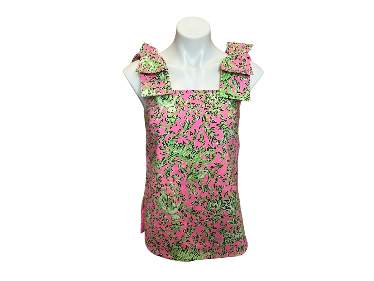 Lilly Pulitzer Anders Tunic Rousseau Pink Mane Character Energy - Size 0