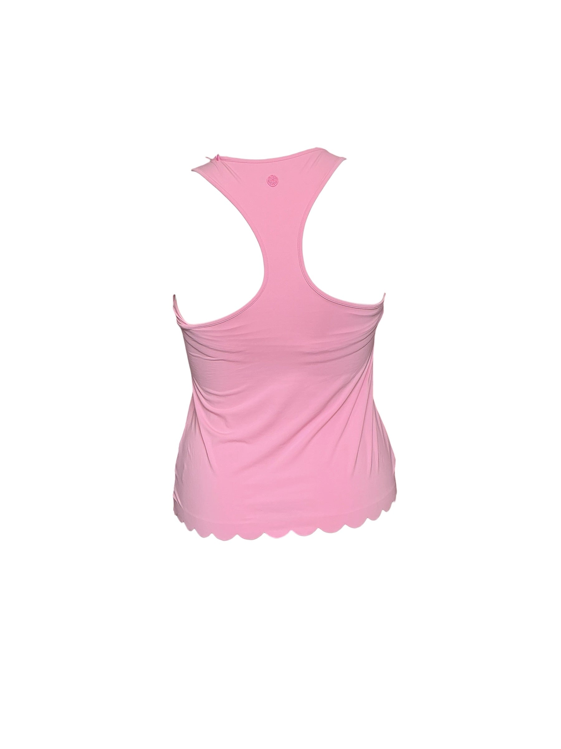 Lilly Pulitzer NWT Claralee Scallop Bra Tank UPF 50+ - Conch Shell Pink - Size L