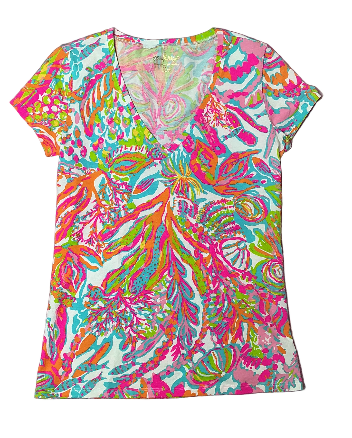 Lilly Pulitzer Short Sleeve Shirt - Size S