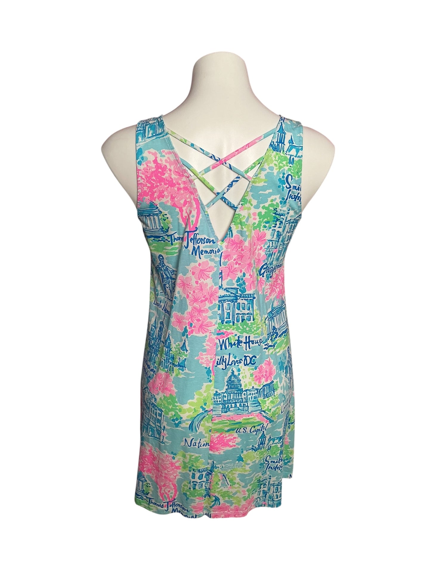 Lilly Pulitzer Kristen Swing Dress Multi Lilly Loves DC - Size S