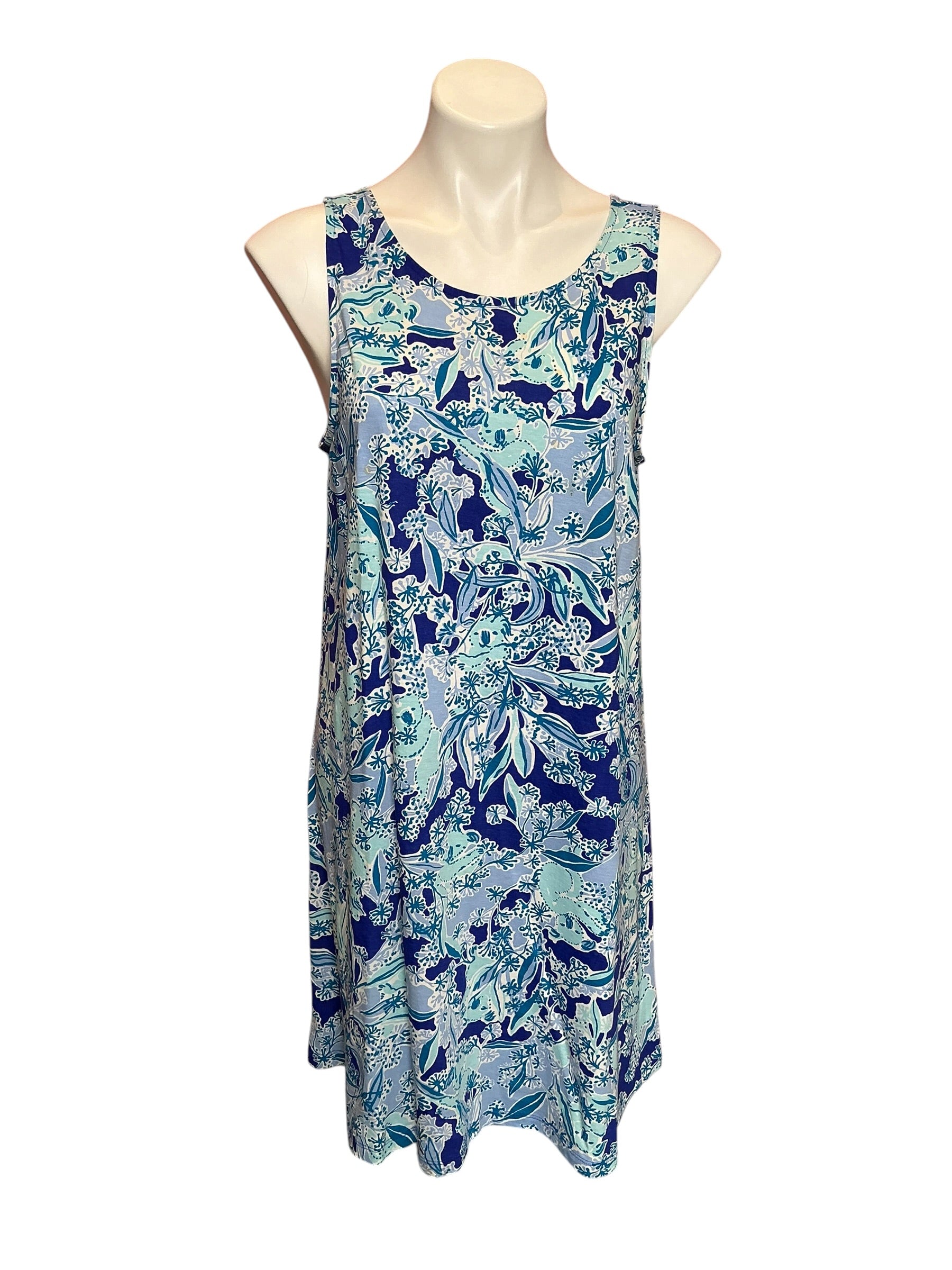 Lilly Pulitzer Kristen Swing Dress Royal Purple Koalafications - Size L