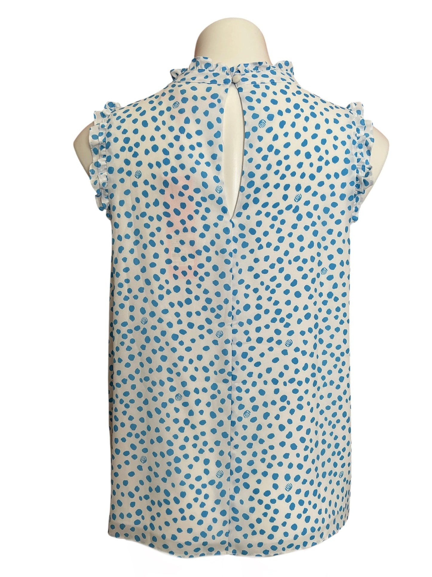 Lilly Pulitzer NWT Cambria Top Zanzibar Blue Lilly’s Dot Inverse - Size S