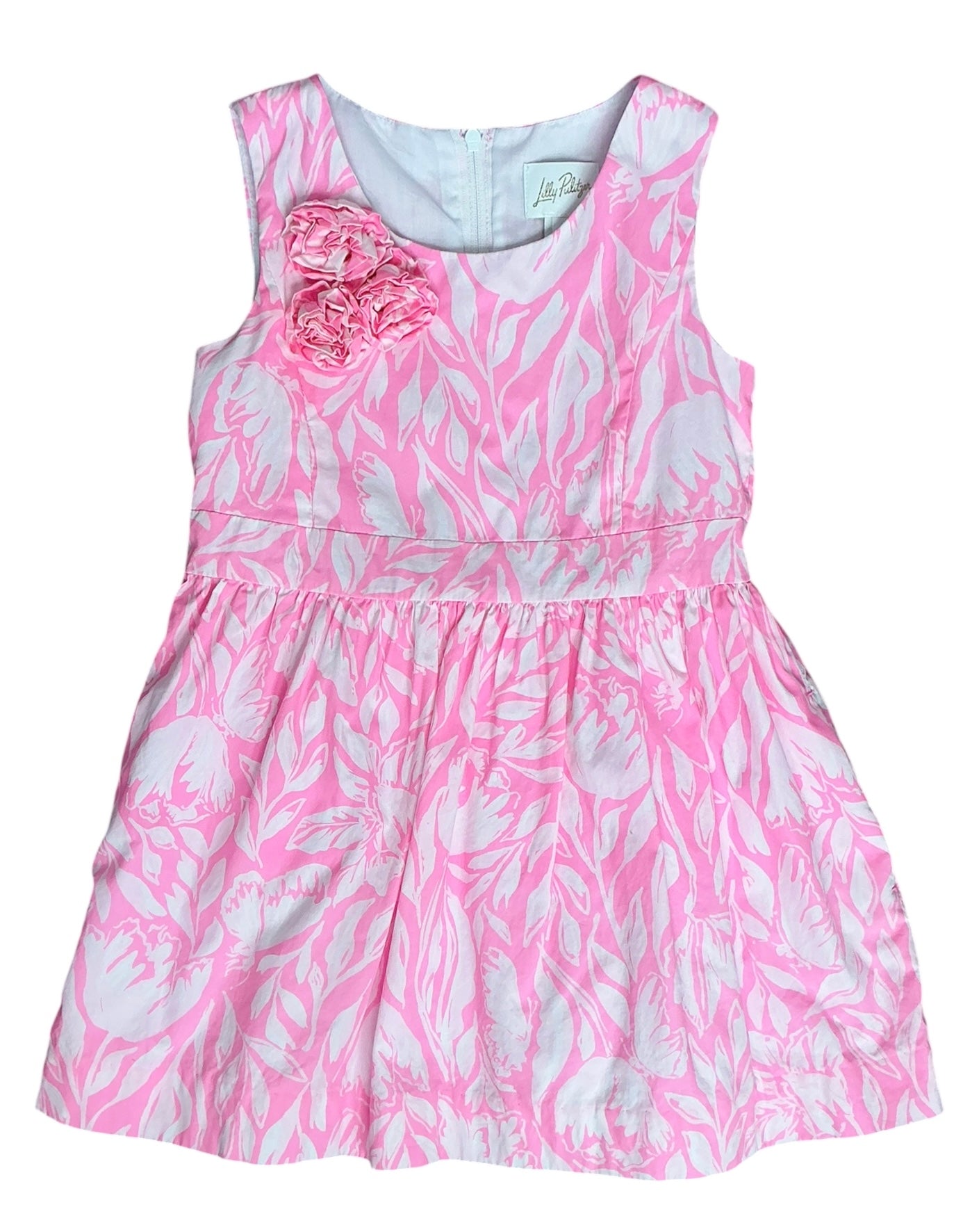 Lilly Pulitzer Girls Suni Dress Rousseau Pink Tulip To Tango - Size 4