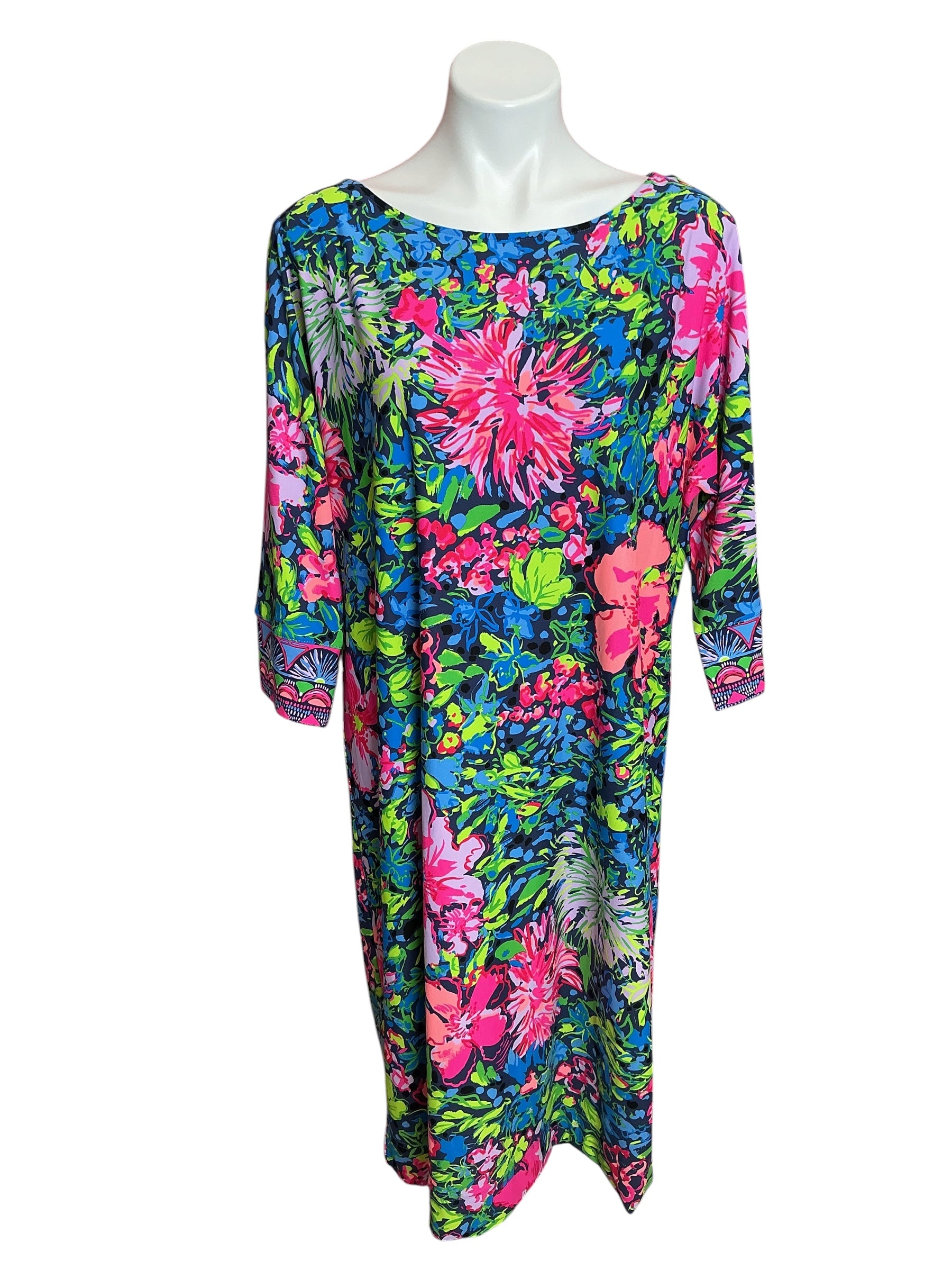 Lilly Pulitzer ChillyLilly UPF 50+ Braedyn Dress Feel Like A Shellebrity - Size XXL
