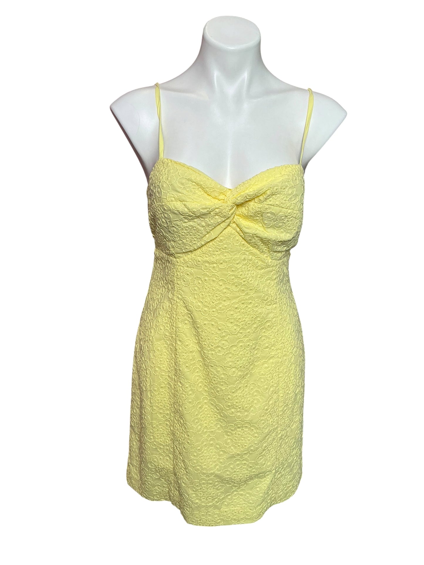 Lilly Pulitzer NWT Lilamae Dress Limoncello Bubble Embroidery - Size 6