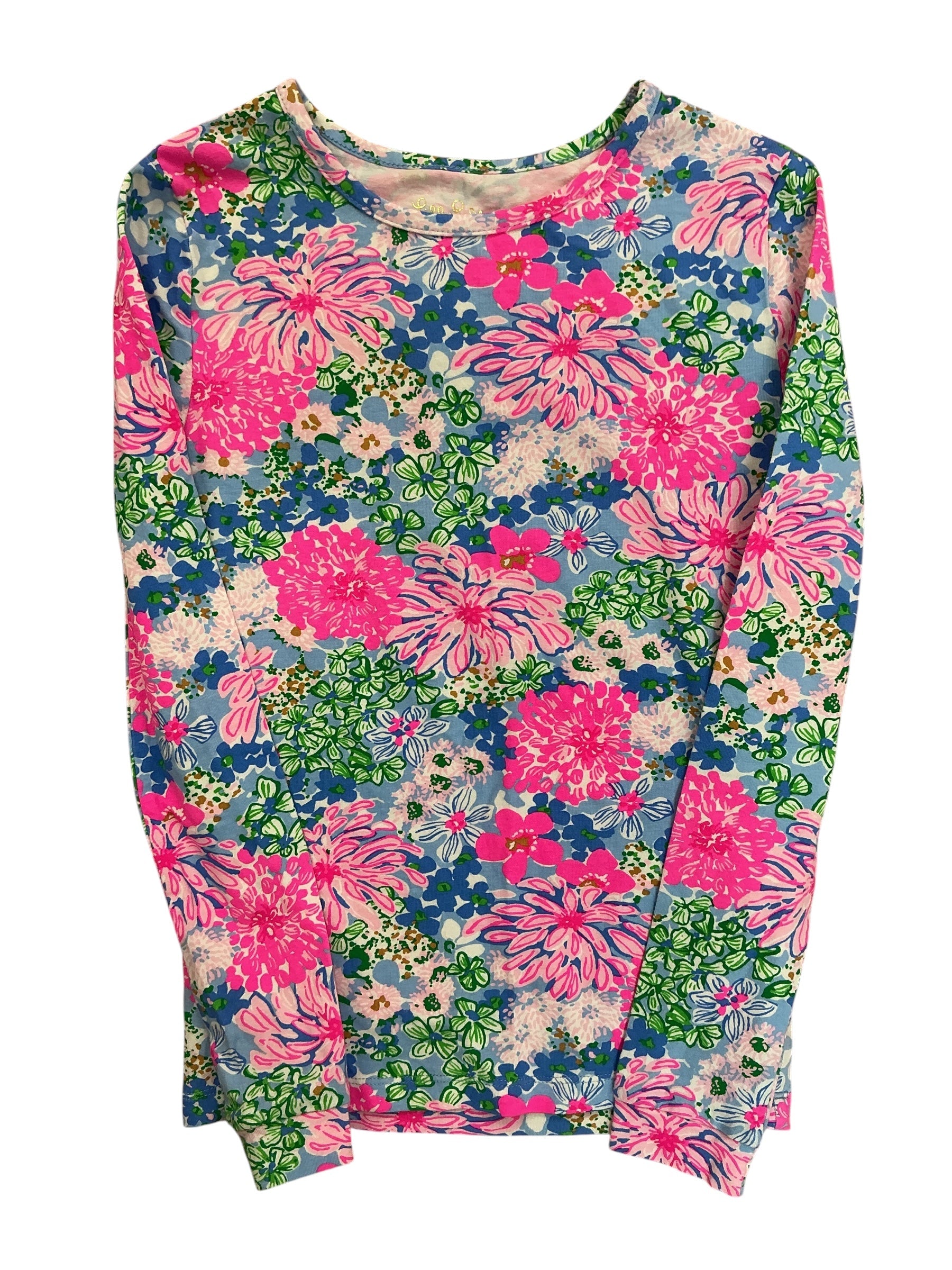 Lilly Pulitzer Kids Girls Sammy Pajama 2PC Set Tiny Garden - Size 10
