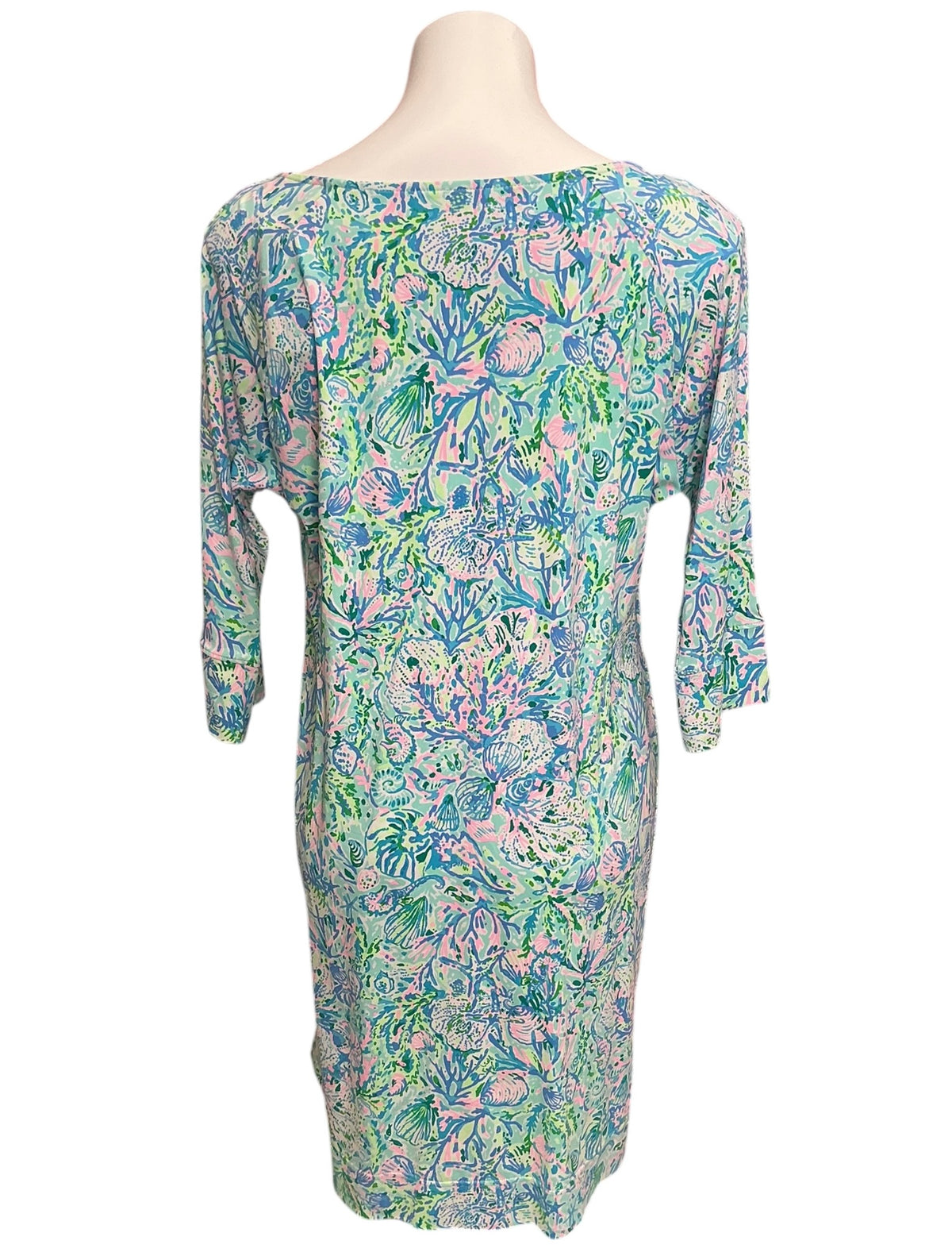 Lilly Pulitzer Braedyn UPF 50+ Dress Surf Blue Soleil It On Me - Size M