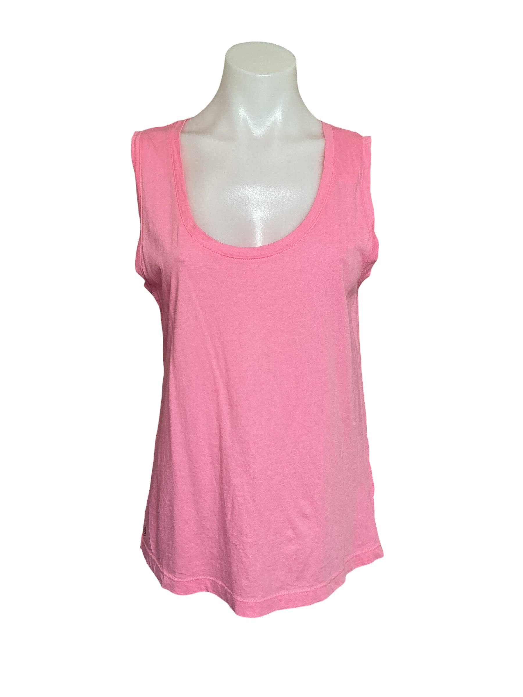 Lilly Pulitzer Etta Scoop Neck Tank Top - Conch Shell Pink - Size S