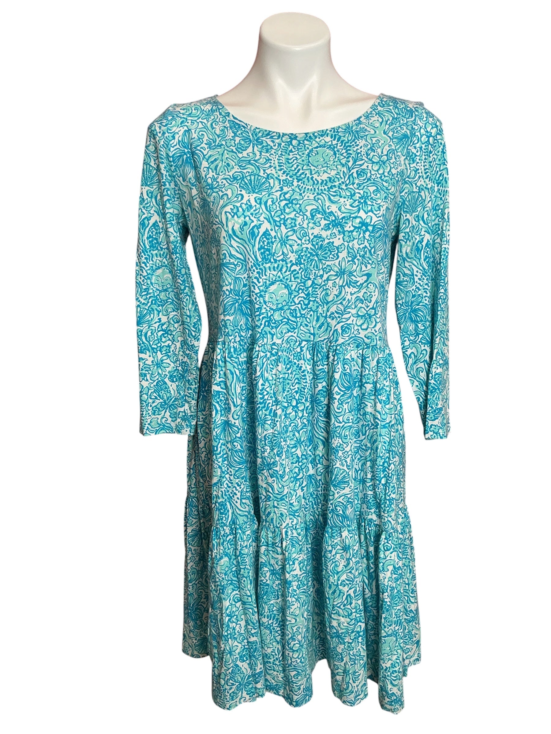 Lilly Pulitzer Geanna Dress Resort White Took Me By Sunrise - Size M
