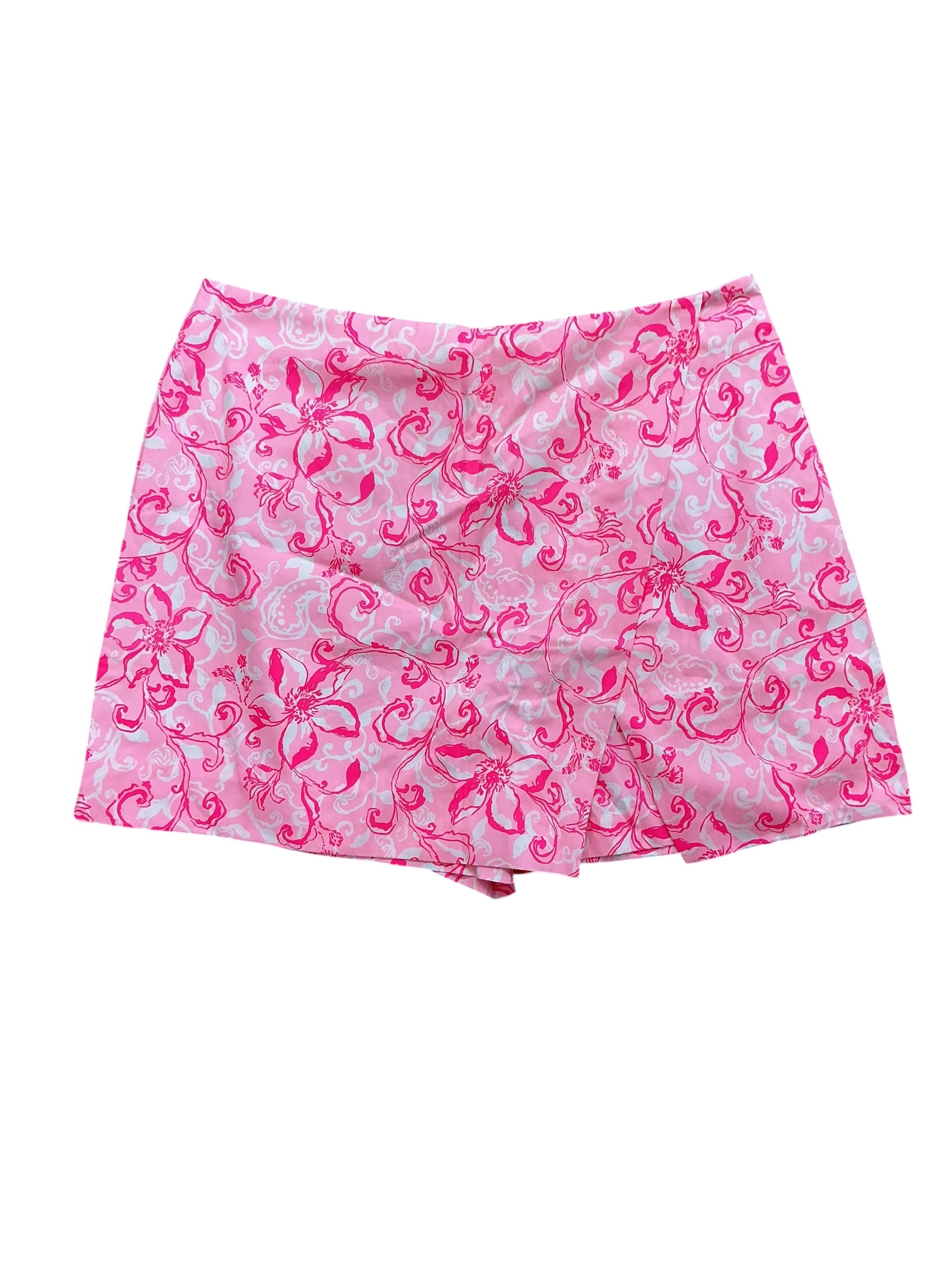 Lilly Pulitzer NWT Alicent Mini Skort Conch Shell Pink Flamingle Garden - Size 8