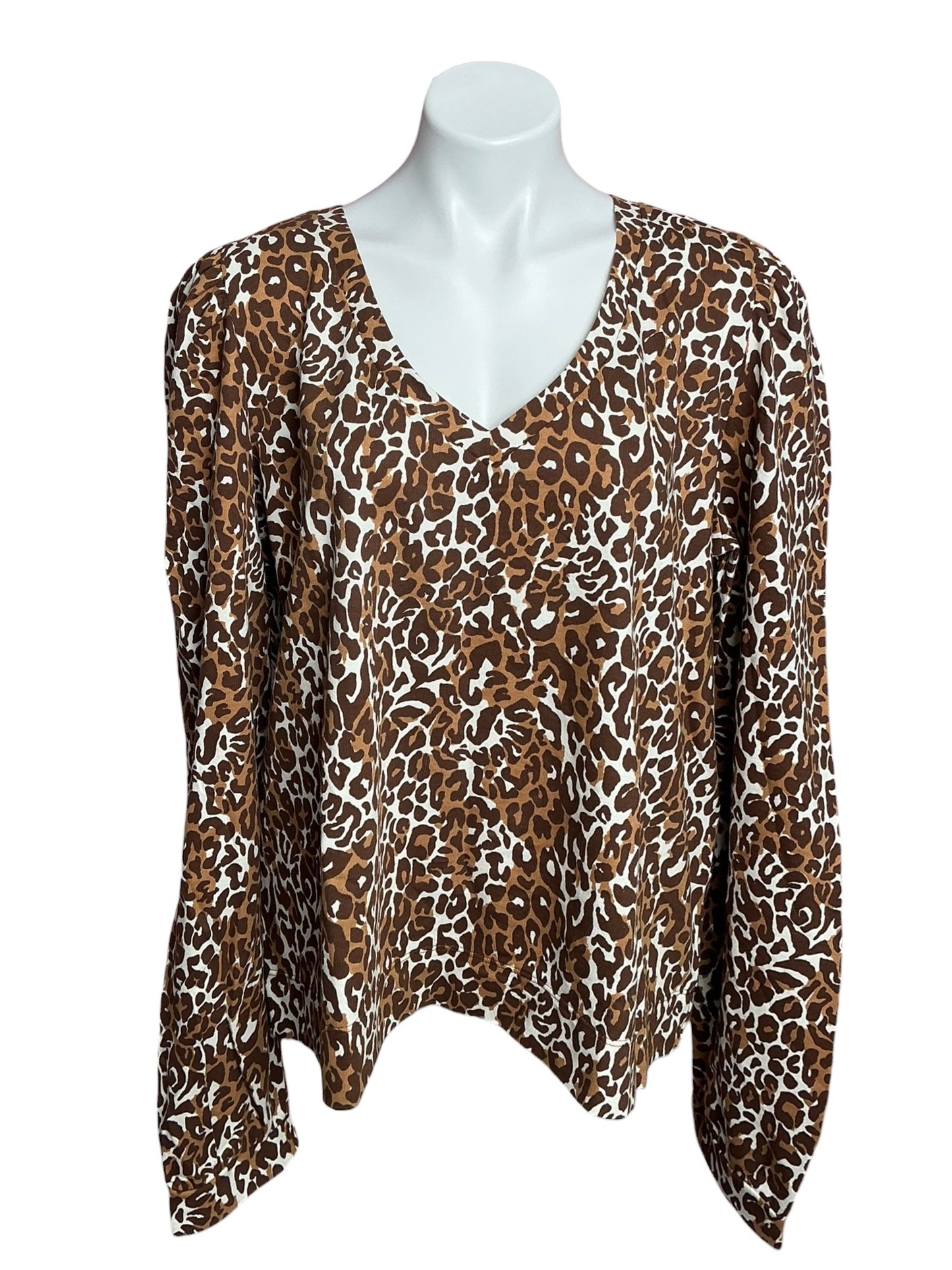 Lilly Pulitzer NWT Jansen V-Neckline Sweater Chocolate My Favorite Spot - Size XXL