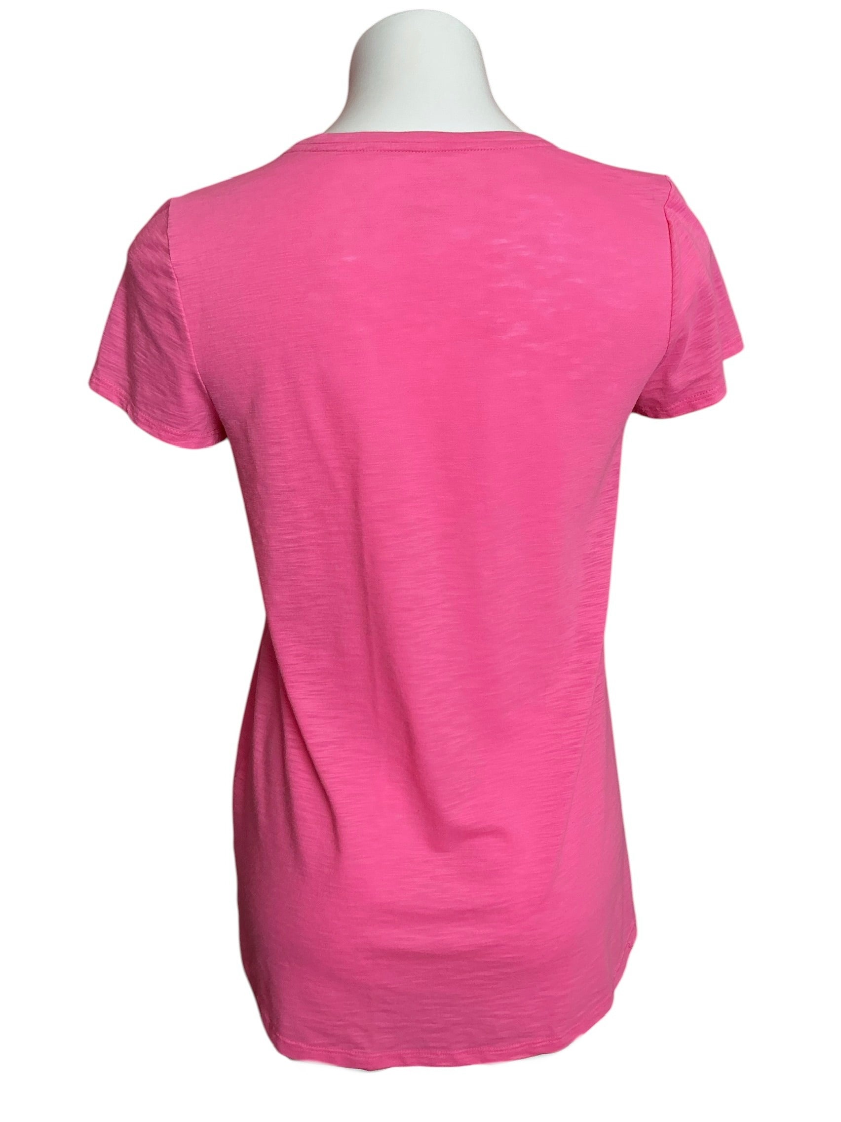 Lilly Pulitzer Etta Scoop-neck Top Rousseau Pink - Size S