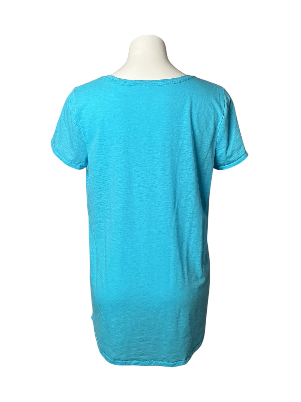 Lilly Pulitzer Etta Scoop Neck Top Turquoise - Size L