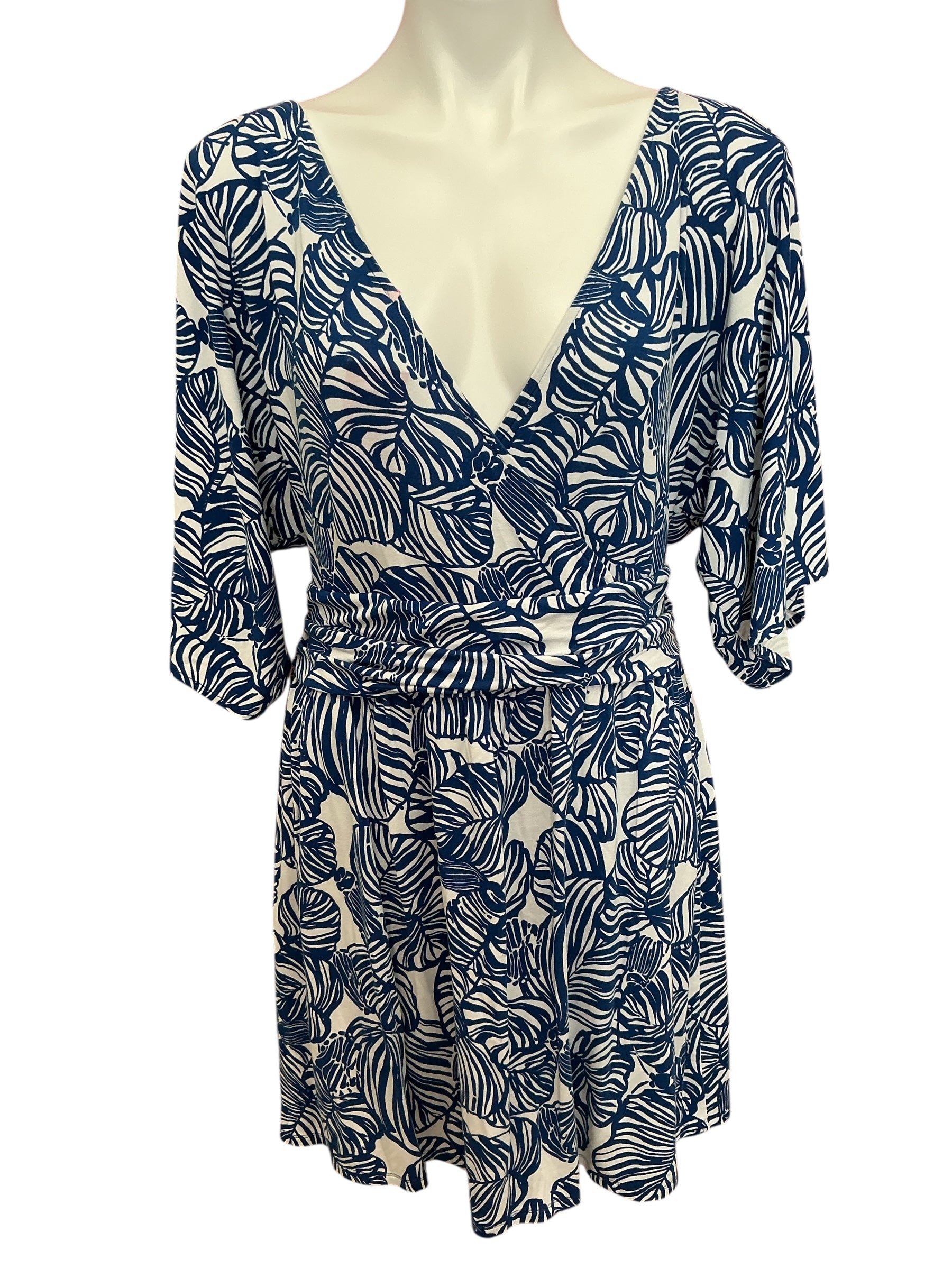 Lilly Pulitzer Parigi Skort Aegean Navy Beach Path - Size XL