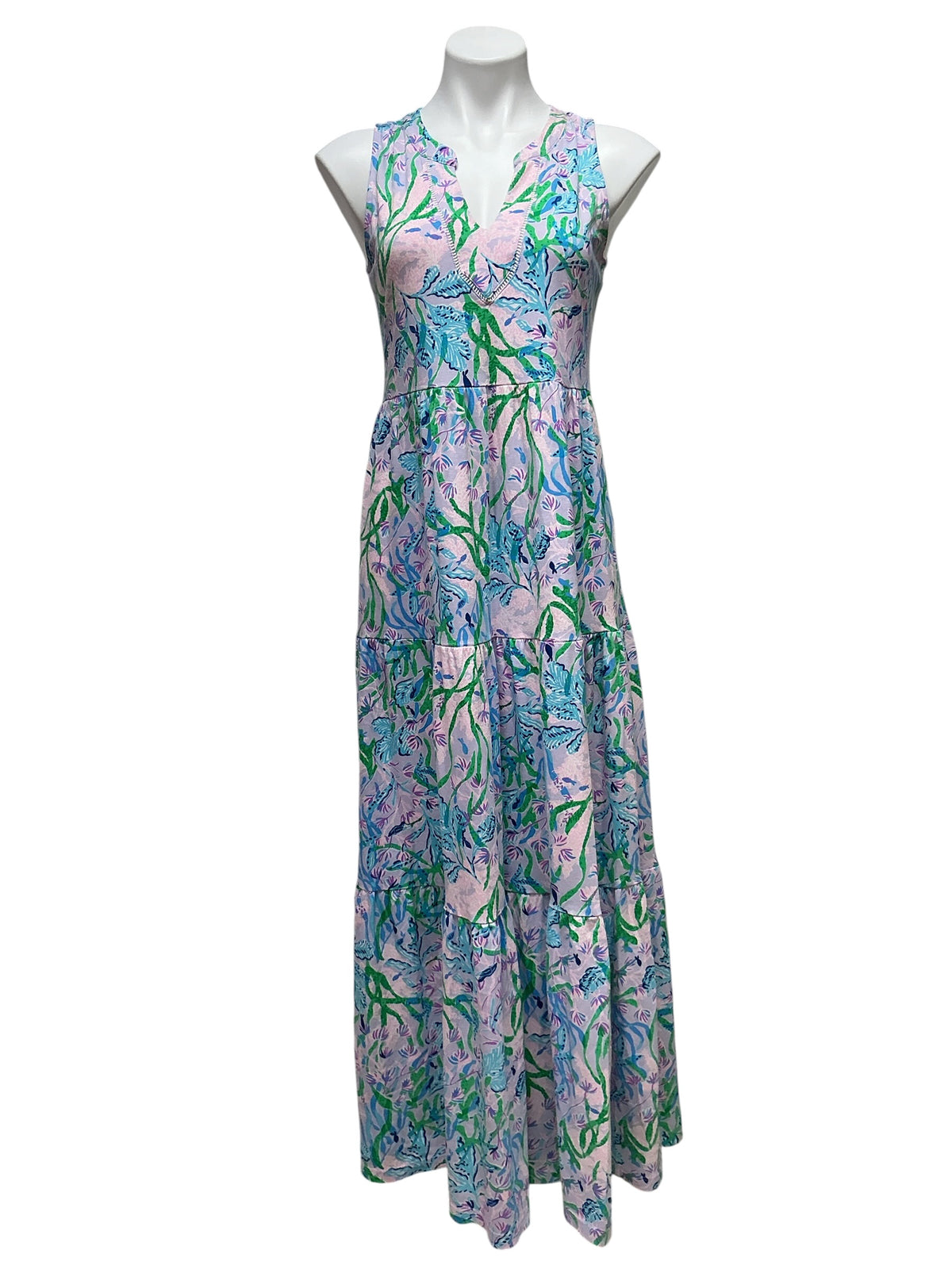 Lilly Pulitzer Sydnee Maxi Dress Multi Secret Escape - Size XS