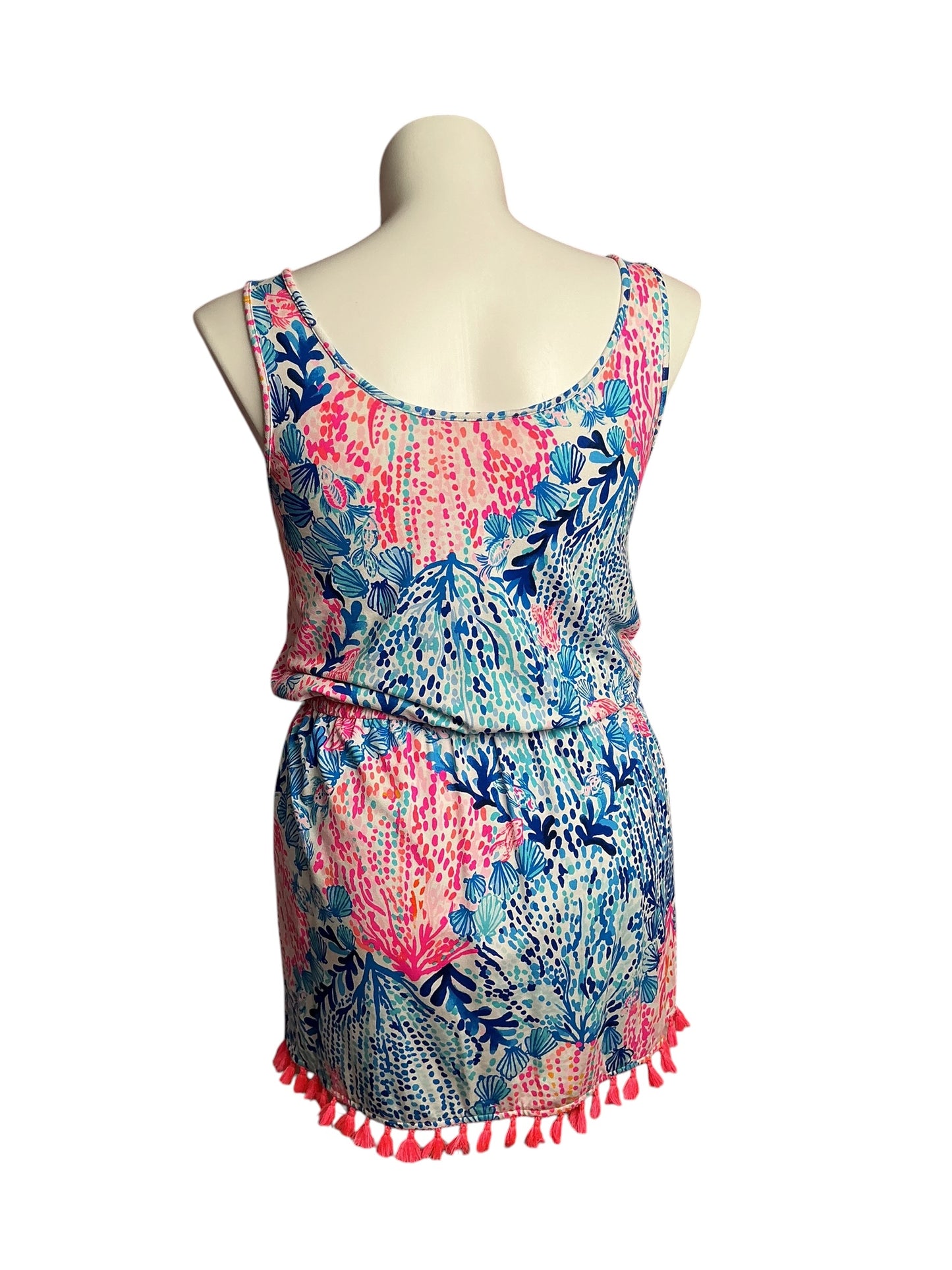 Lilly Pulitzer- Jarrett Romper Resort White Sway With Me Size M