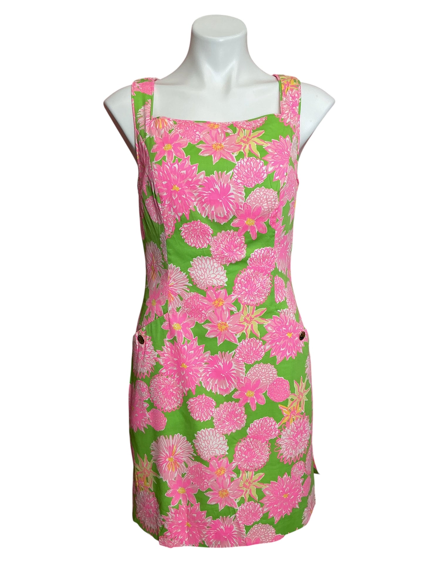 Lilly Pulitzer The Lilly Shift Dress Multi Seaside Garden - Size 4