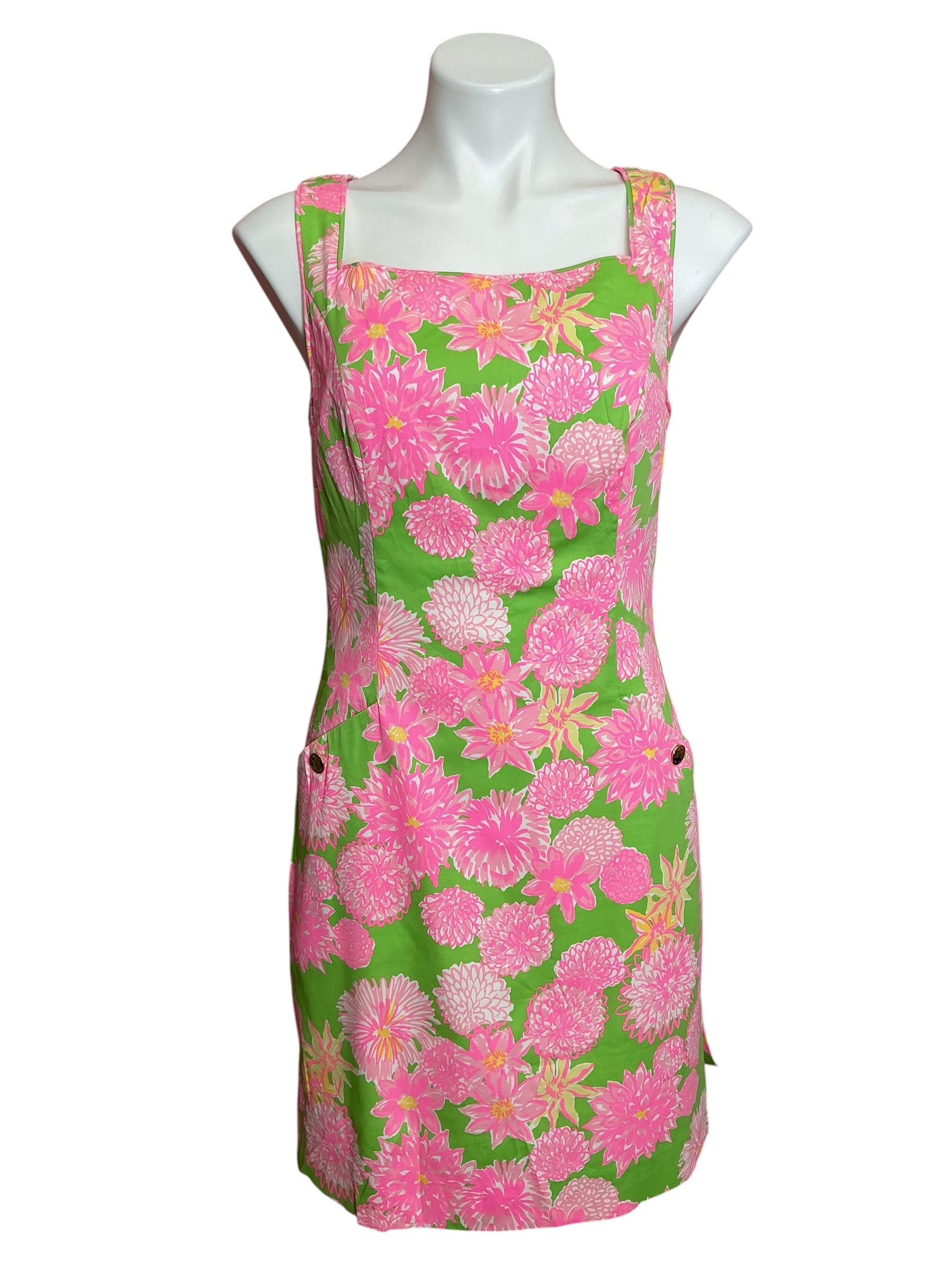 Lilly Pulitzer The Lilly Shift Dress Multi Seaside Garden - Size 4
