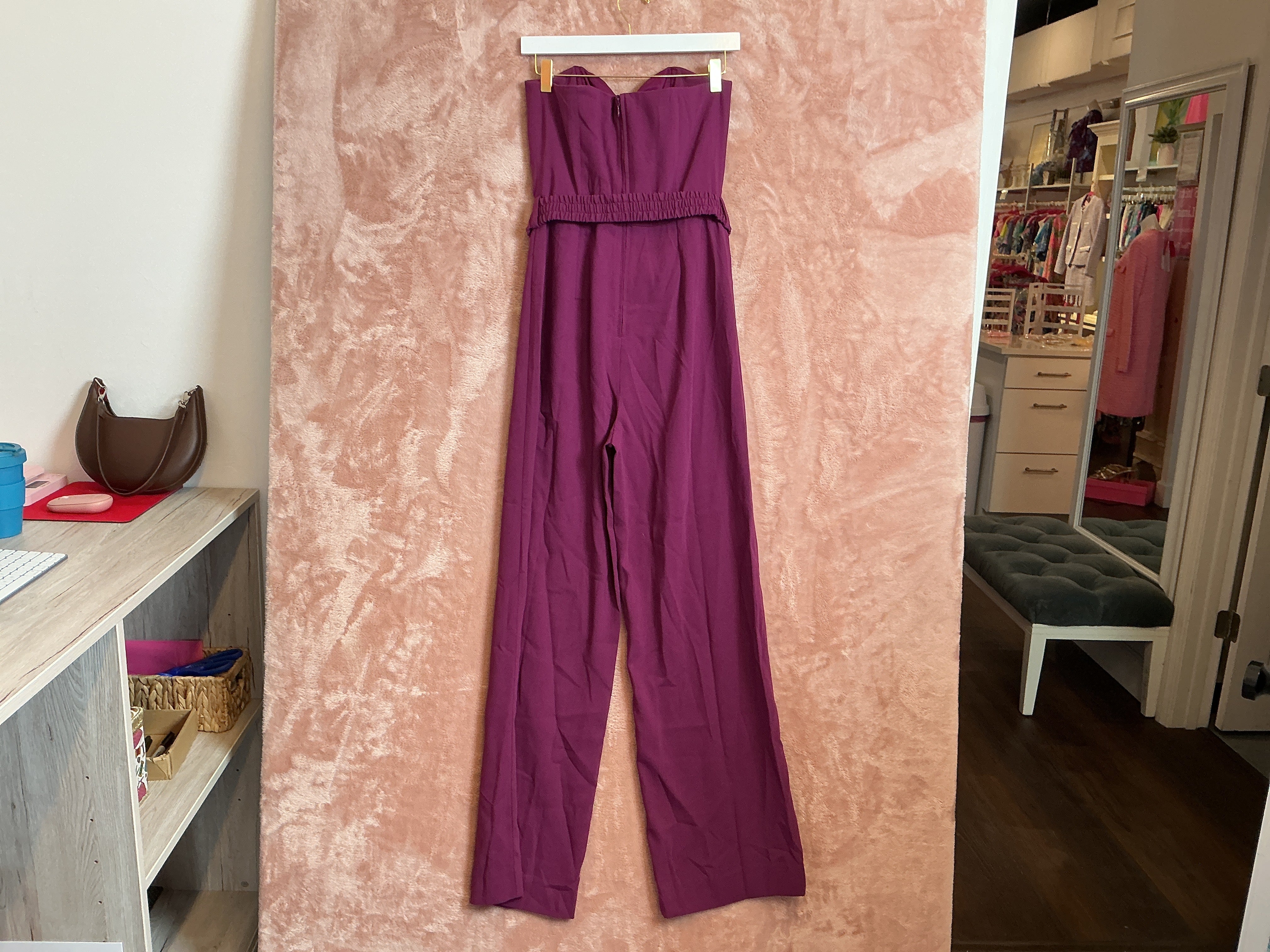 Lilly Pulitzer Rosalie Strapless Jump Amarena Cherry - Size 4