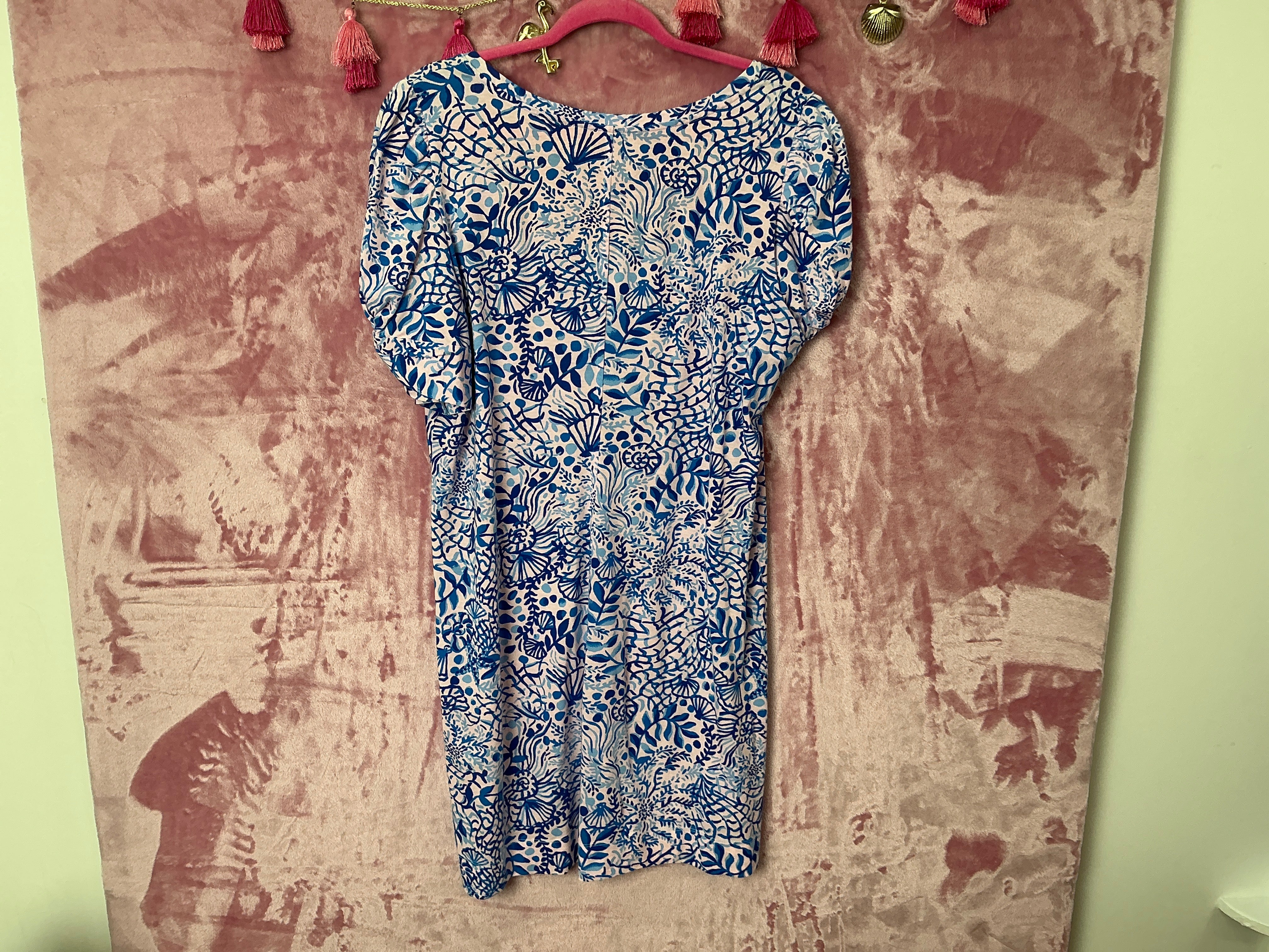 Lilly Pulitzer Haydn T-Shirt Dress - High Tides Good Vibes - Size XL