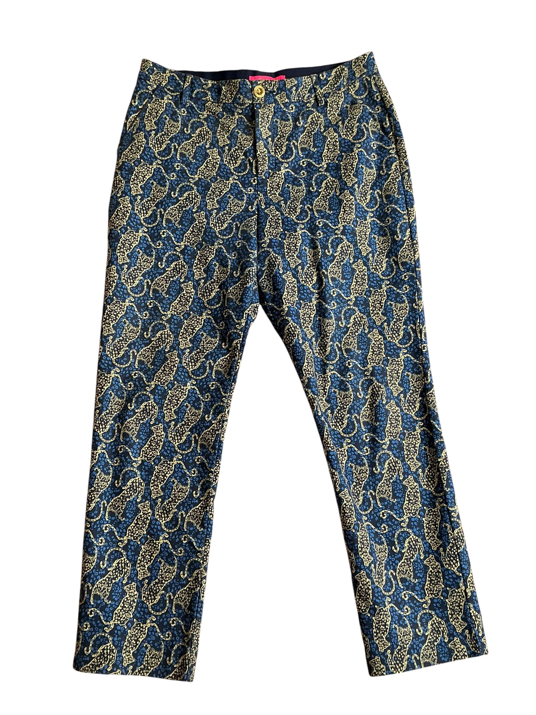 Lilly Pulitzer Gretchen High Rise Stretch Pant Easy To Spot - Size 10