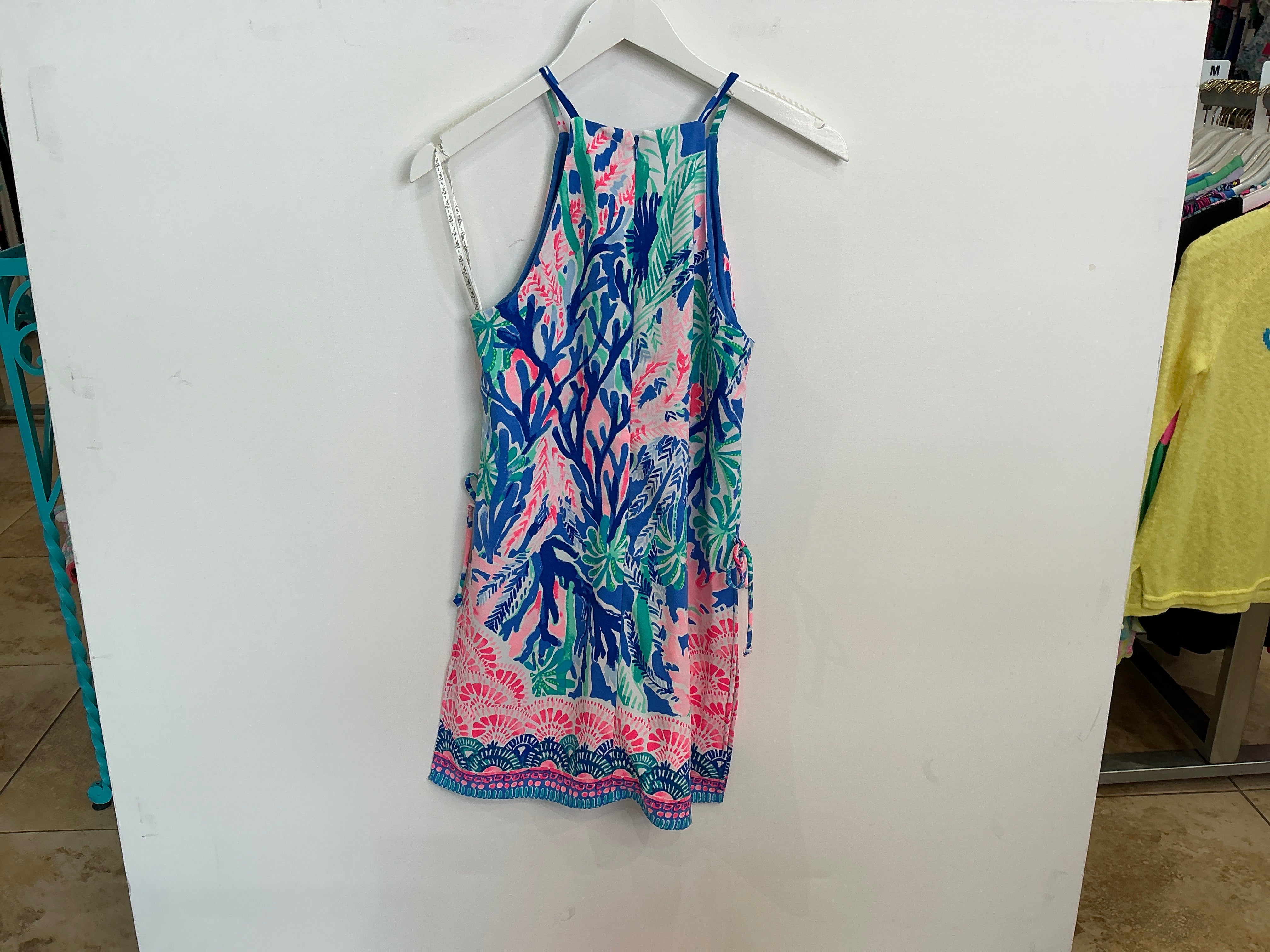 Lilly Pulitzer Pearl Romper Jet Stream Engineered Rom - Size 0