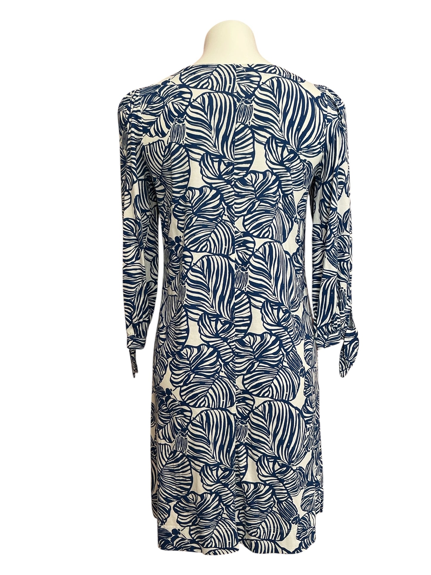 Lilly Pulitzer Cath Dress Aegean Navy Beach Path - Size S